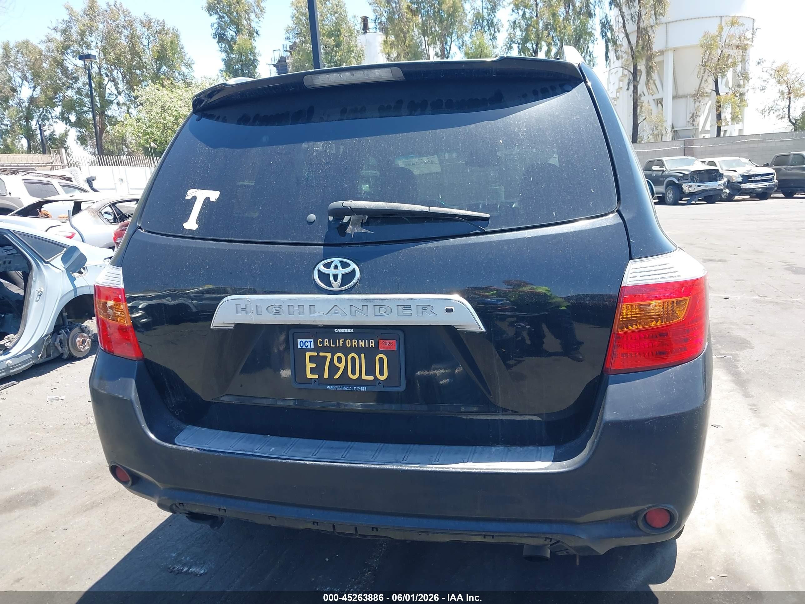2010 Toyota Highlander Limited V6 Black vin: 5TDYK3EH2AS023419