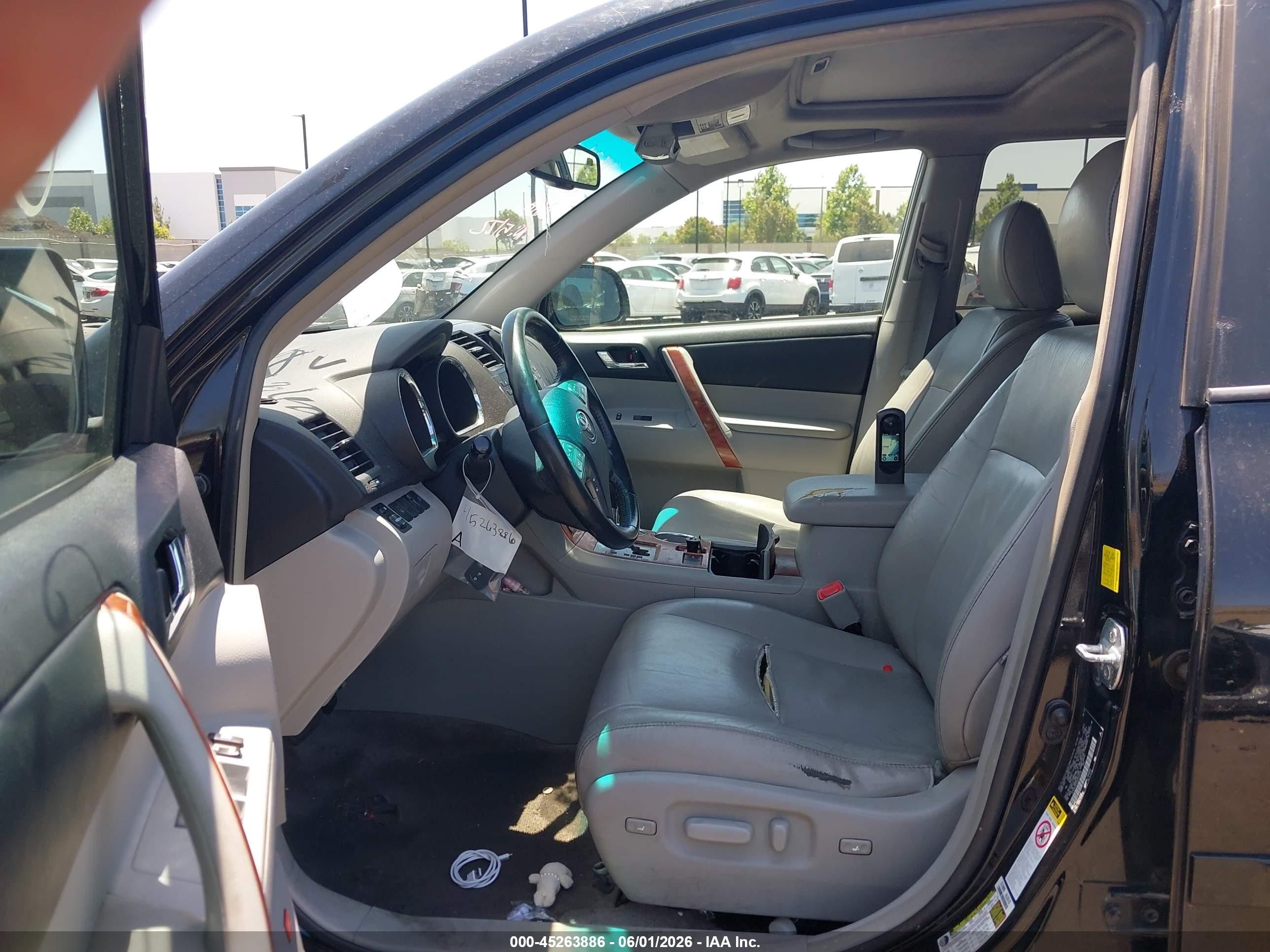 2010 Toyota Highlander Limited V6 Black vin: 5TDYK3EH2AS023419