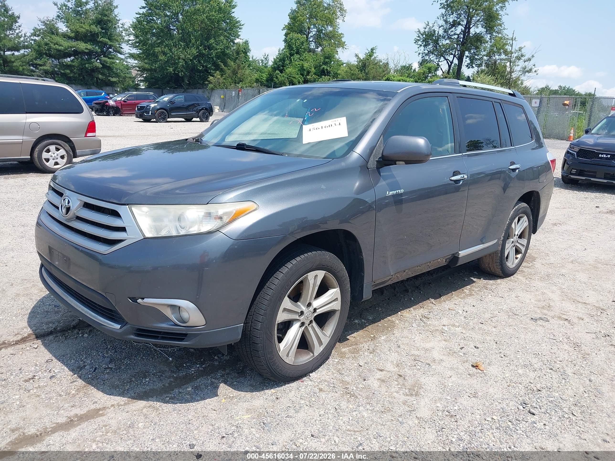 2011 Toyota Highlander Limited V6 Gray vin: 5TDYK3EH2BS047284