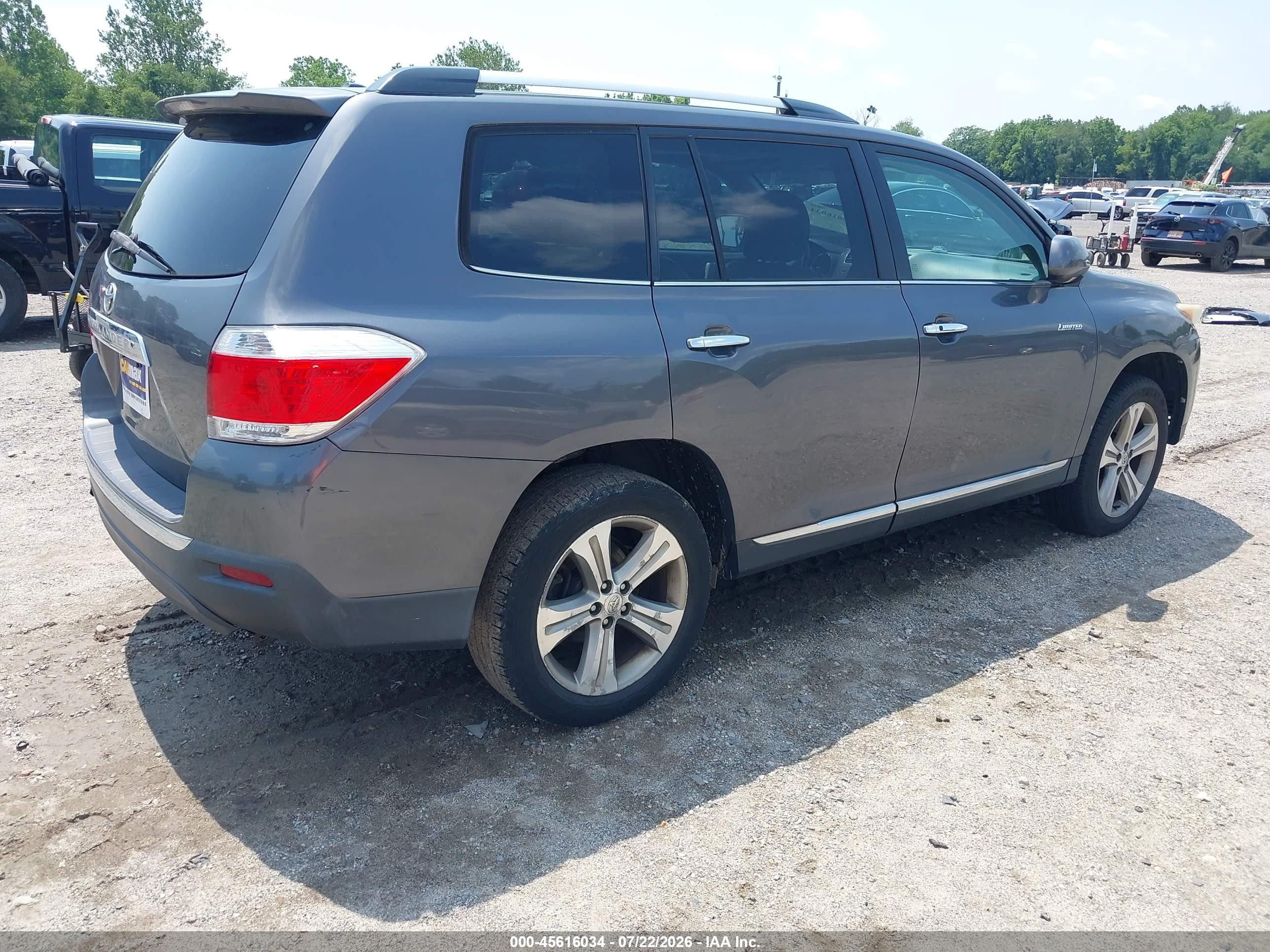 2011 Toyota Highlander Limited V6 Gray vin: 5TDYK3EH2BS047284