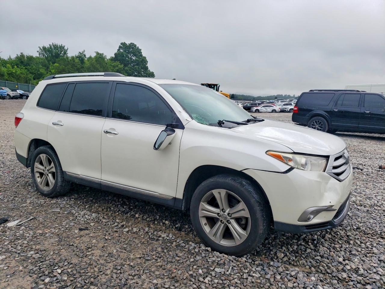 2012 Toyota Highlander Limited Белый vin: 5TDYK3EH2CS052115