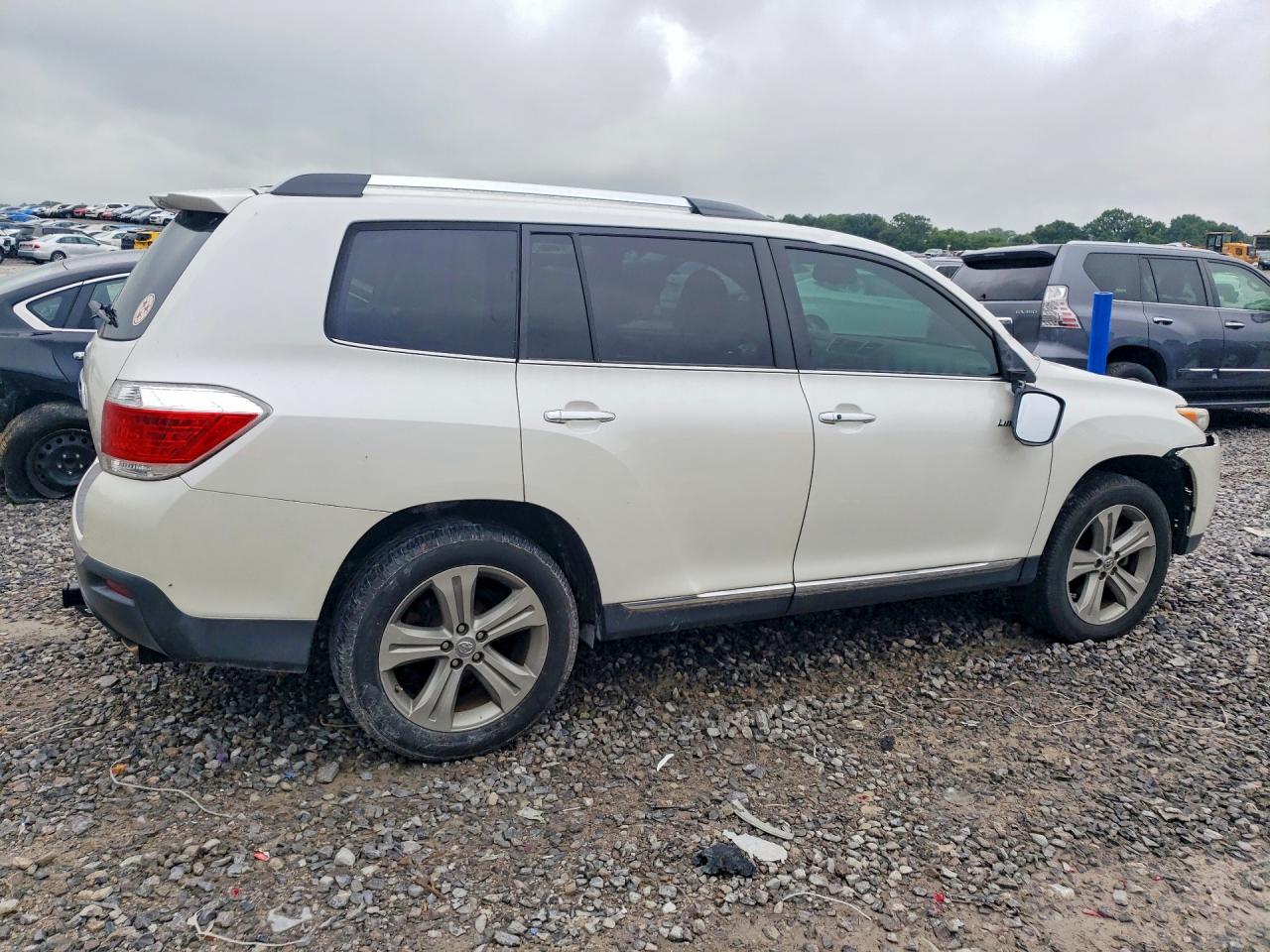 2012 Toyota Highlander Limited Белый vin: 5TDYK3EH2CS052115