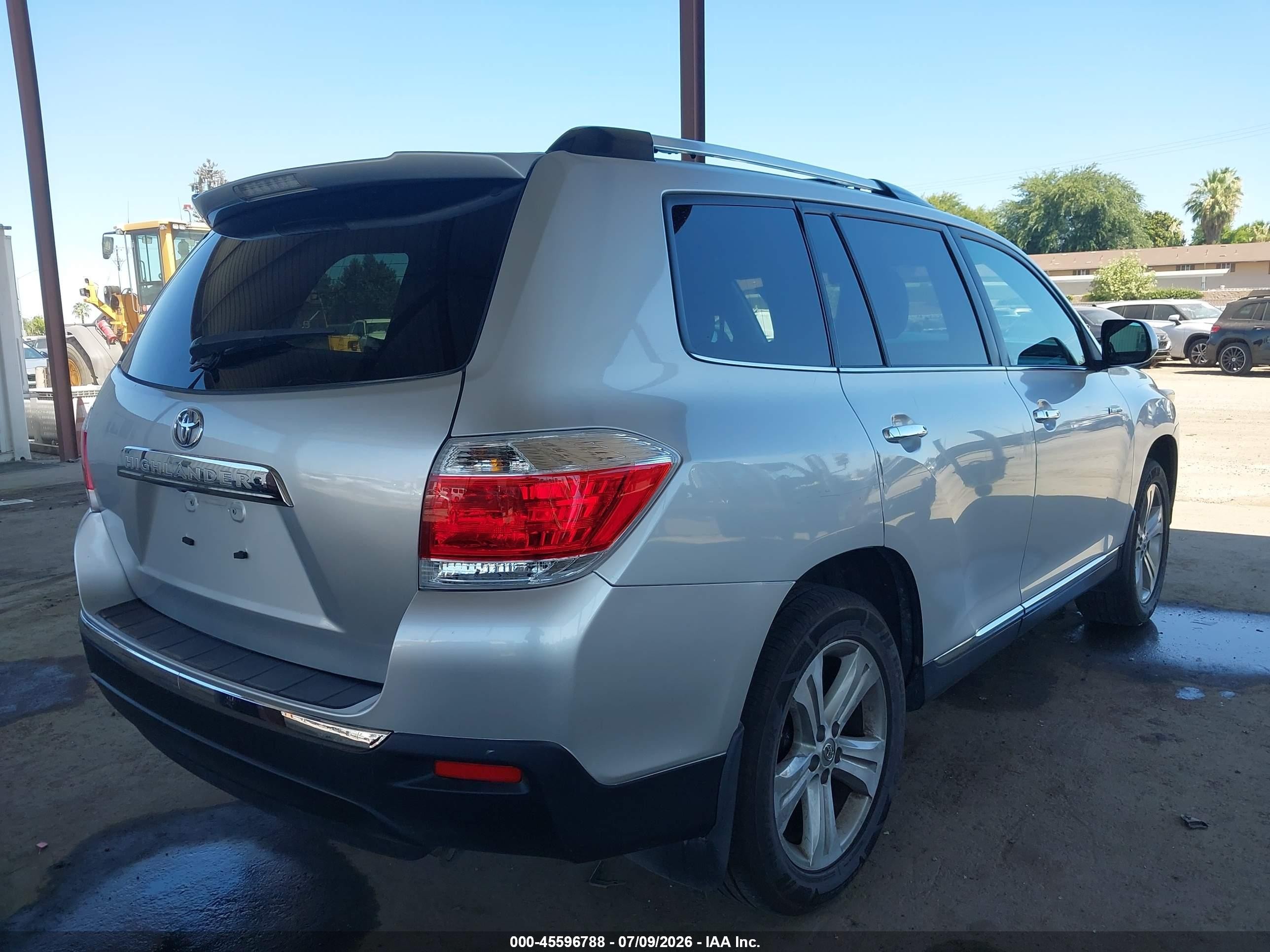 2012 Toyota Highlander Limited V6 Silver vin: 5TDYK3EH2CS081694