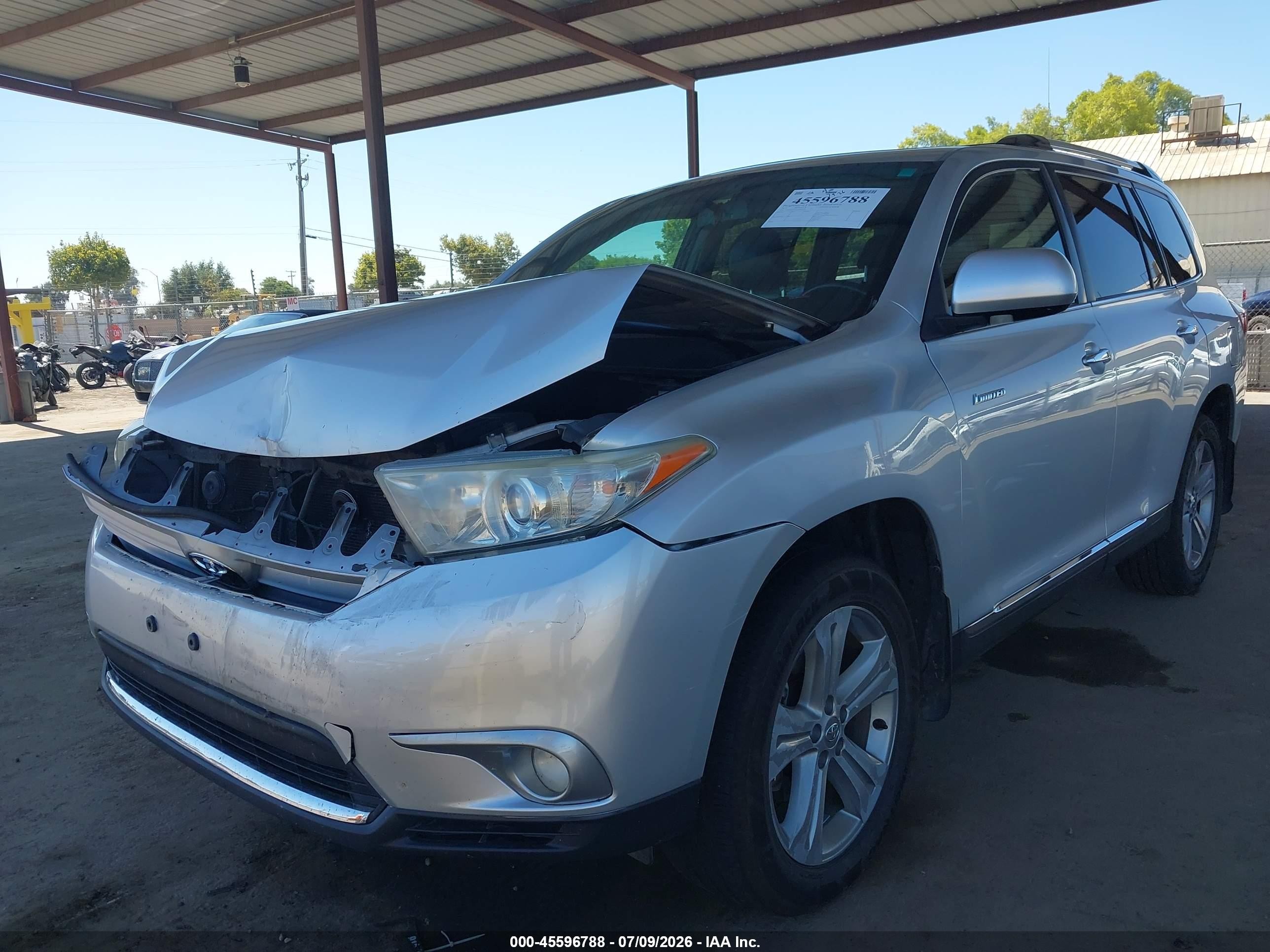 2012 Toyota Highlander Limited V6 Silver vin: 5TDYK3EH2CS081694