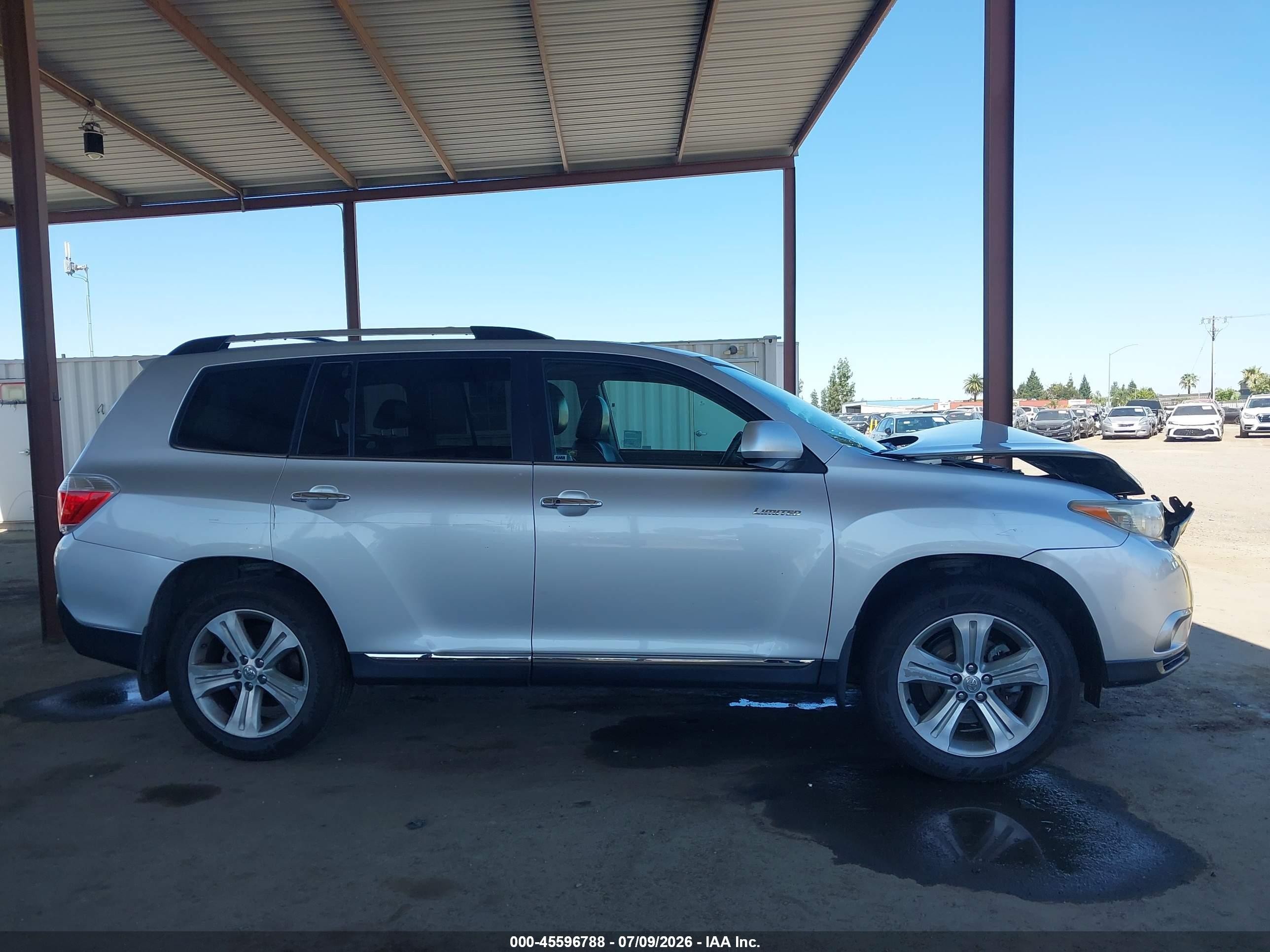 2012 Toyota Highlander Limited V6 Silver vin: 5TDYK3EH2CS081694