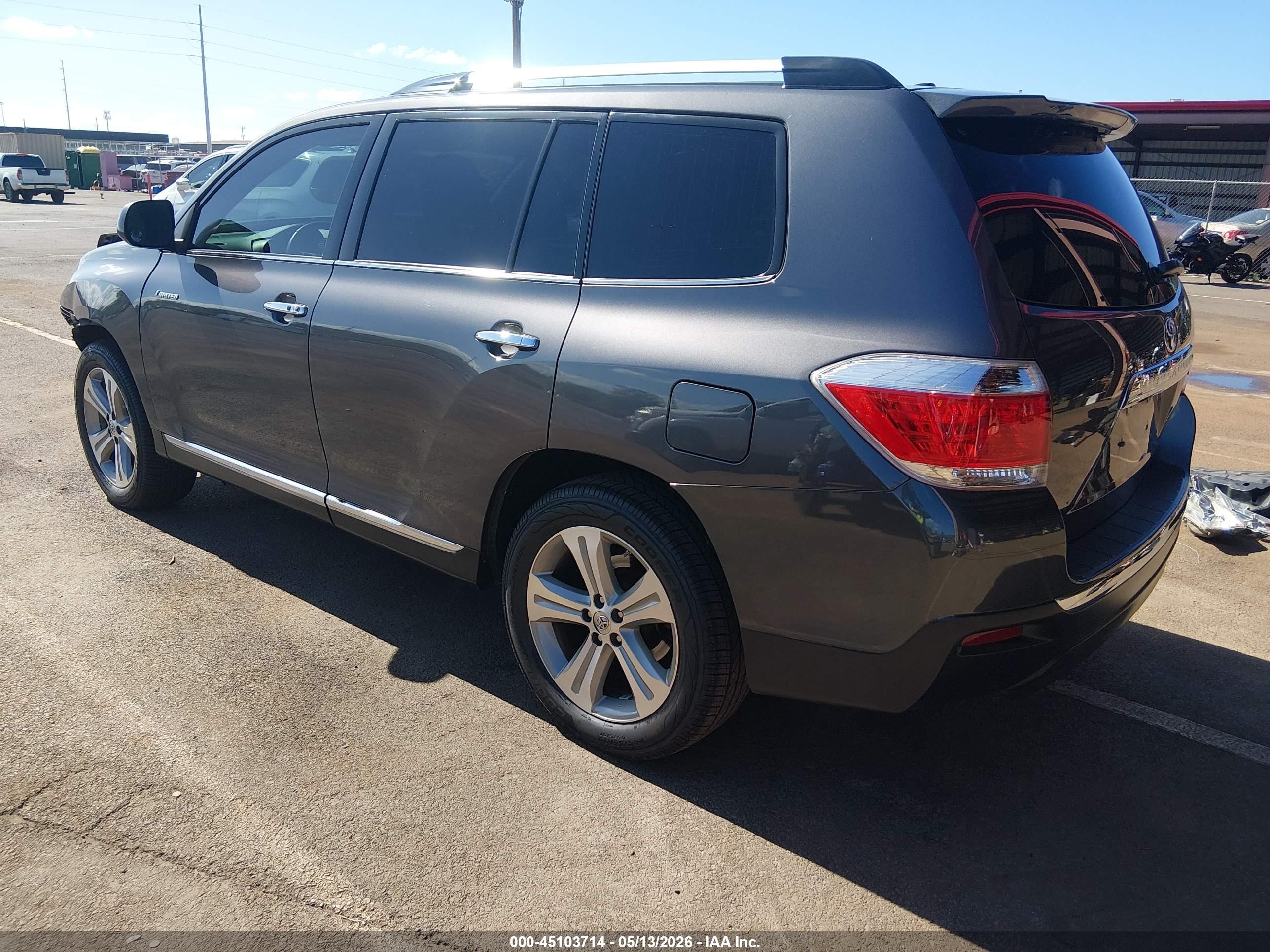 2012 Toyota Highlander Limited V6 Gray vin: 5TDYK3EH2CS085132