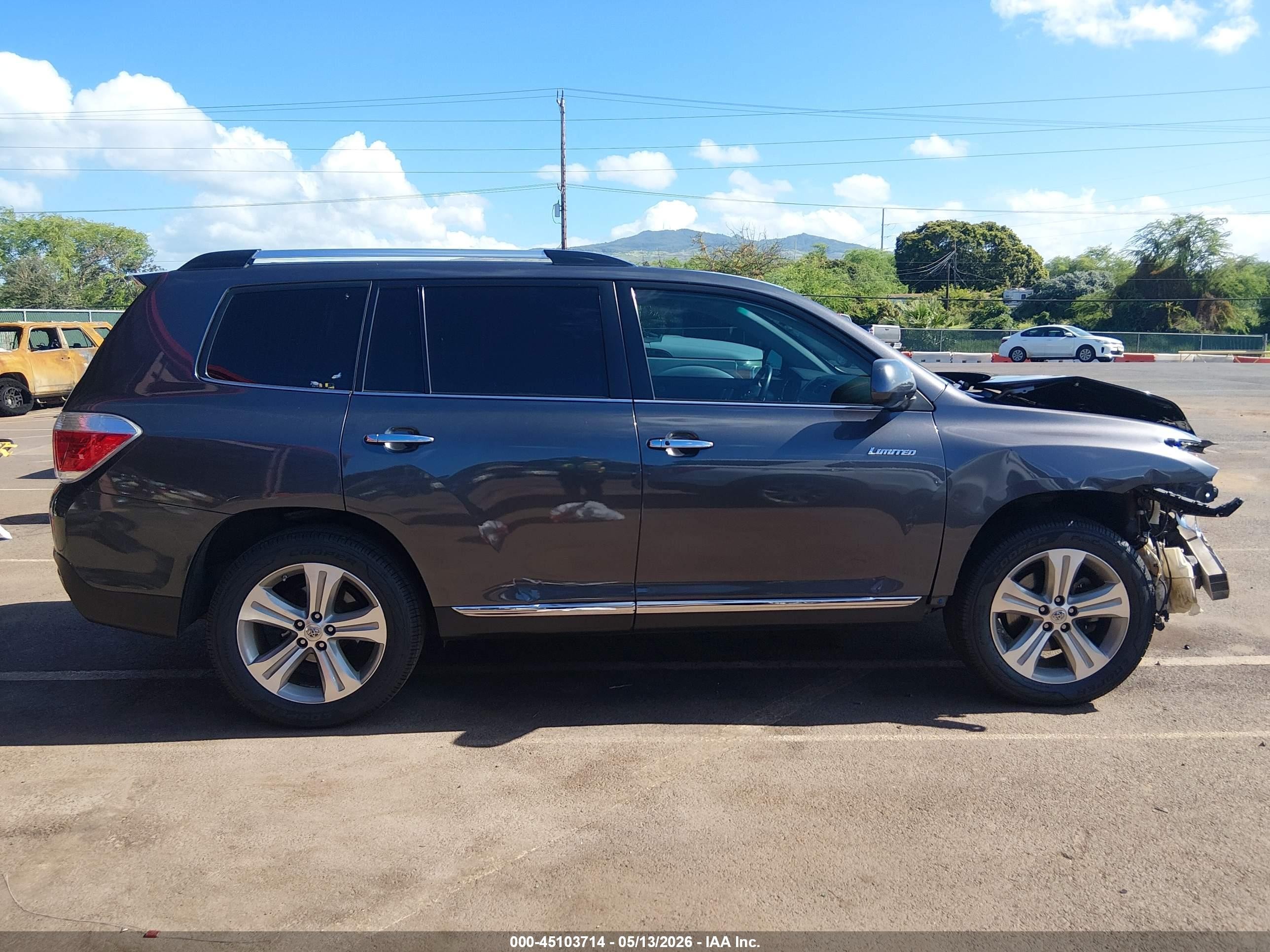2012 Toyota Highlander Limited V6 Gray vin: 5TDYK3EH2CS085132