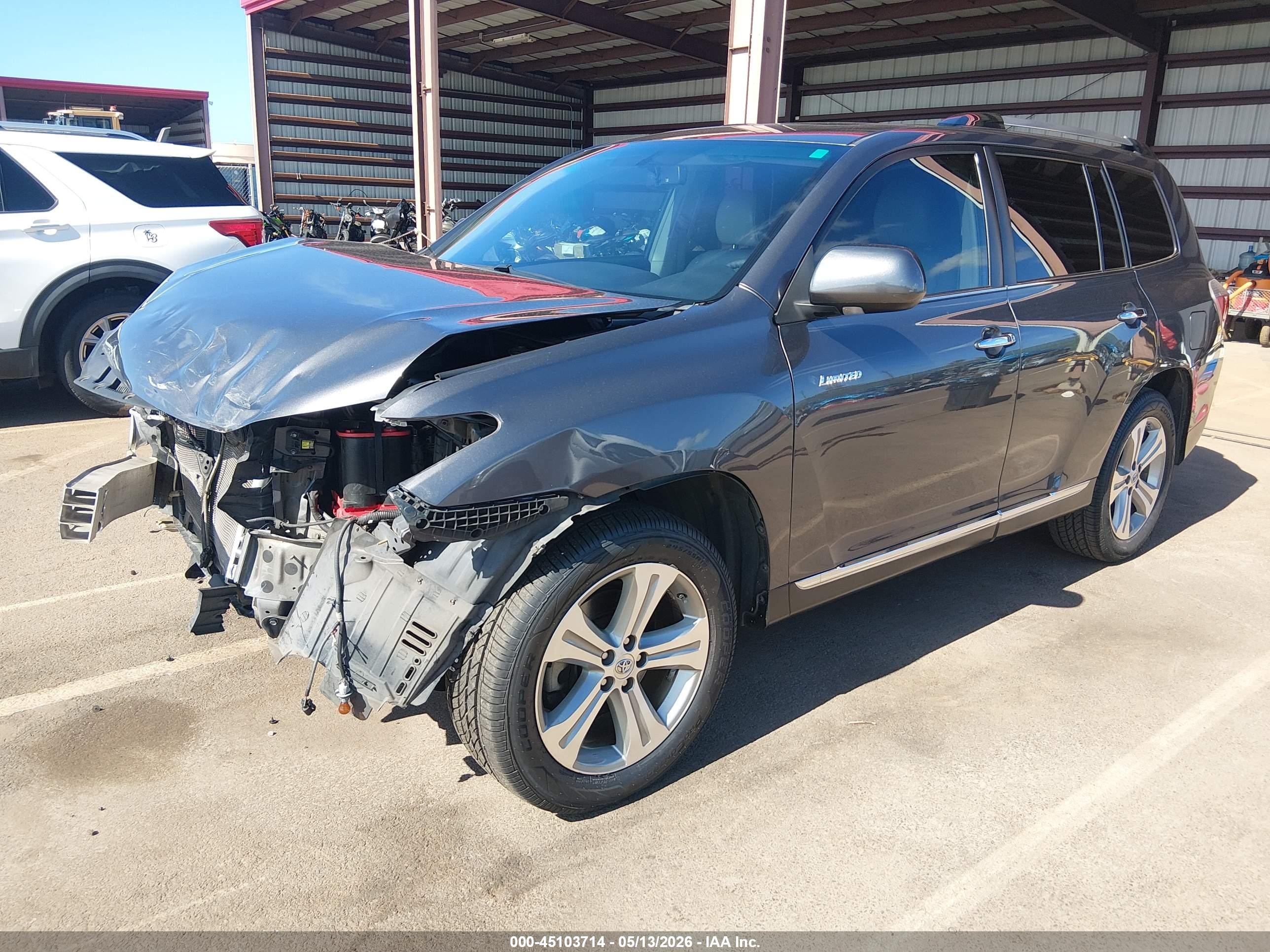 2012 Toyota Highlander Limited V6 Gray vin: 5TDYK3EH2CS085132