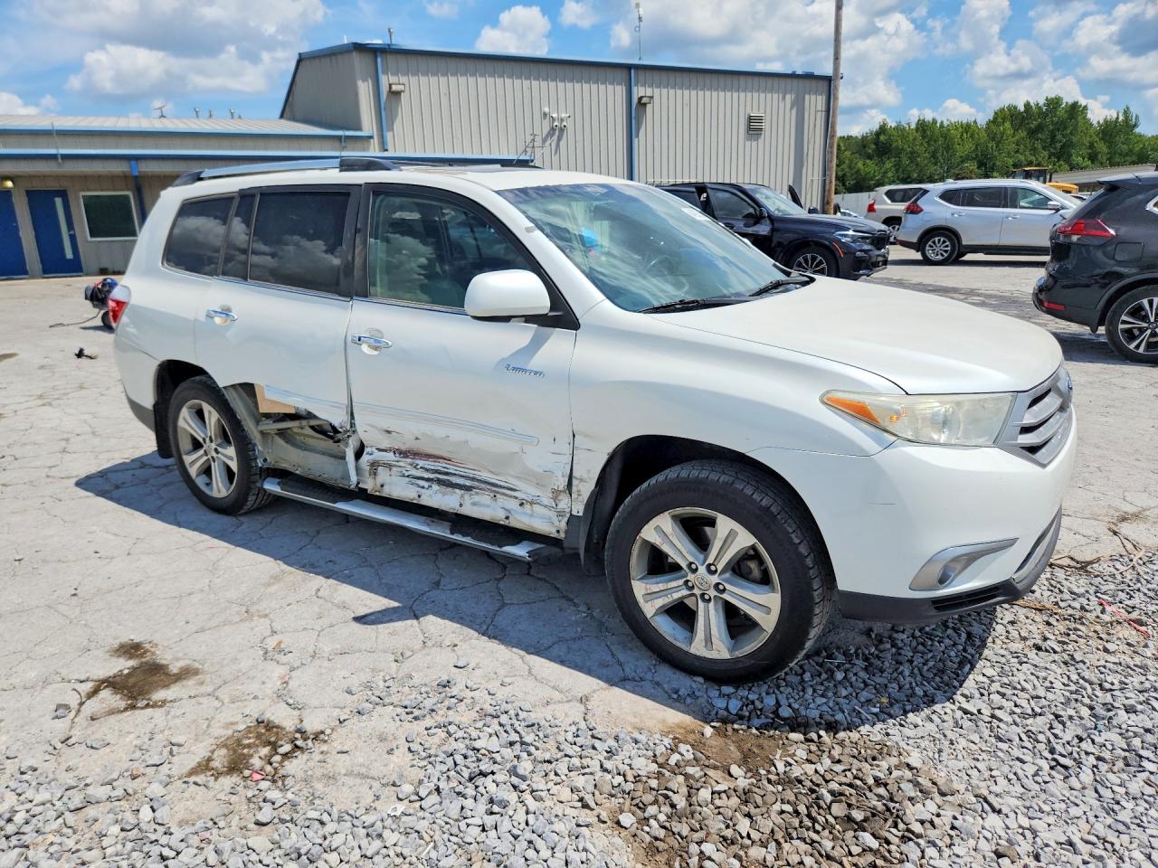 2013 Toyota Highlander Limited White vin: 5TDYK3EH2DS093894