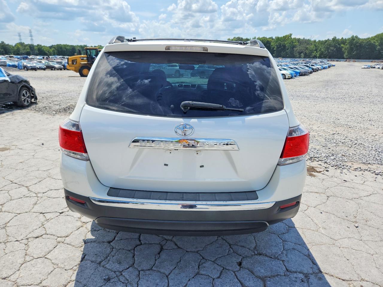 2013 Toyota Highlander Limited White vin: 5TDYK3EH2DS093894