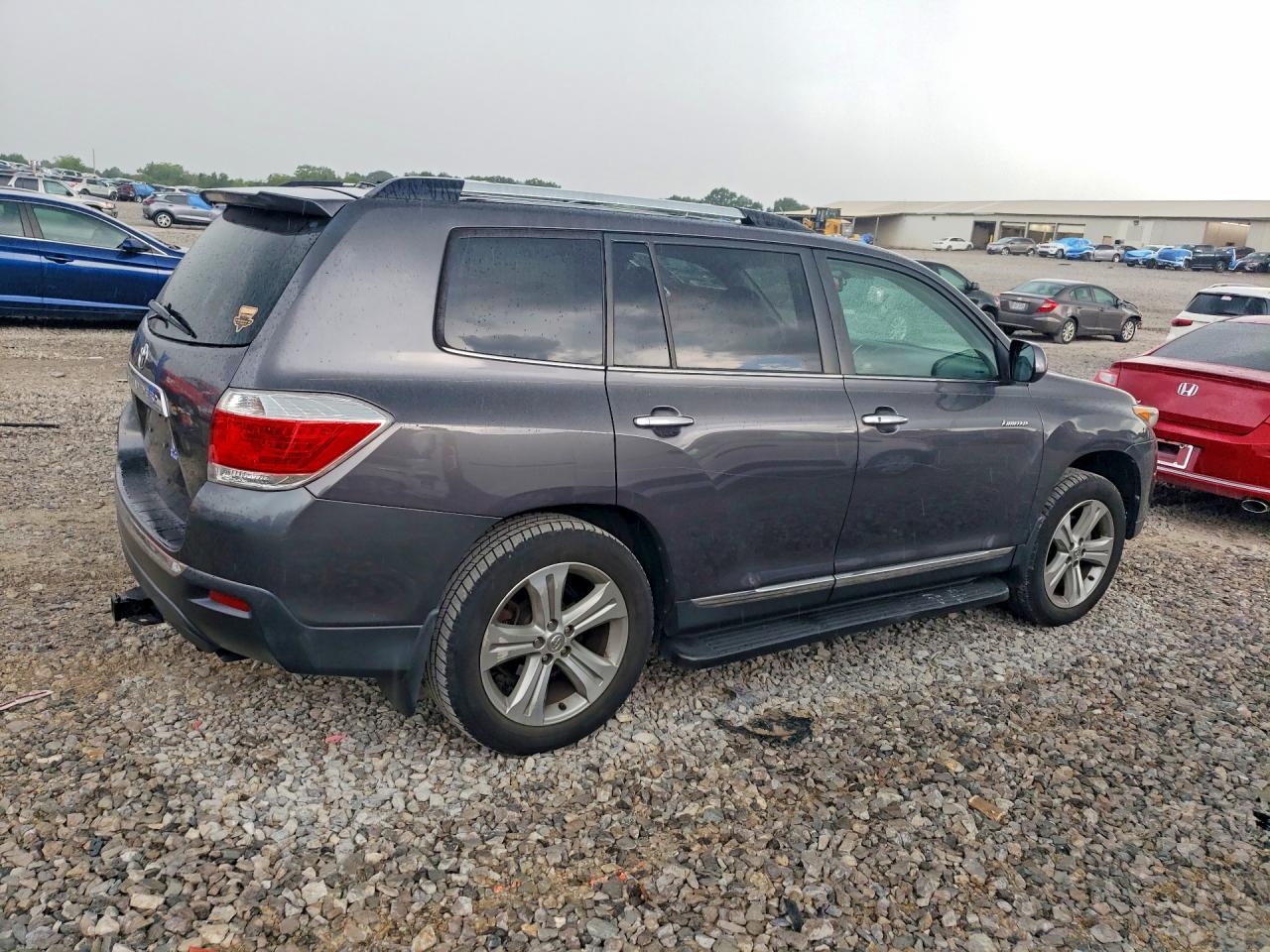 2013 Toyota Highlander Limited Серый vin: 5TDYK3EH2DS097816