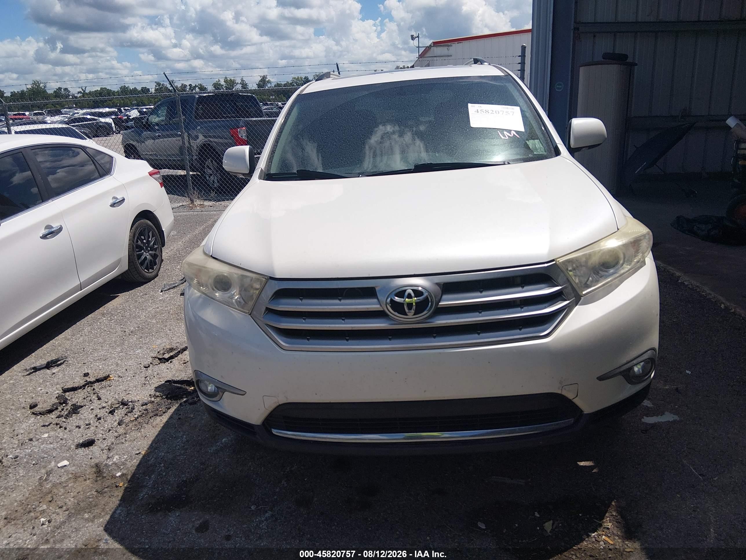 2013 Toyota Highlander Limited V6 Кремовый vin: 5TDYK3EH2DS118292