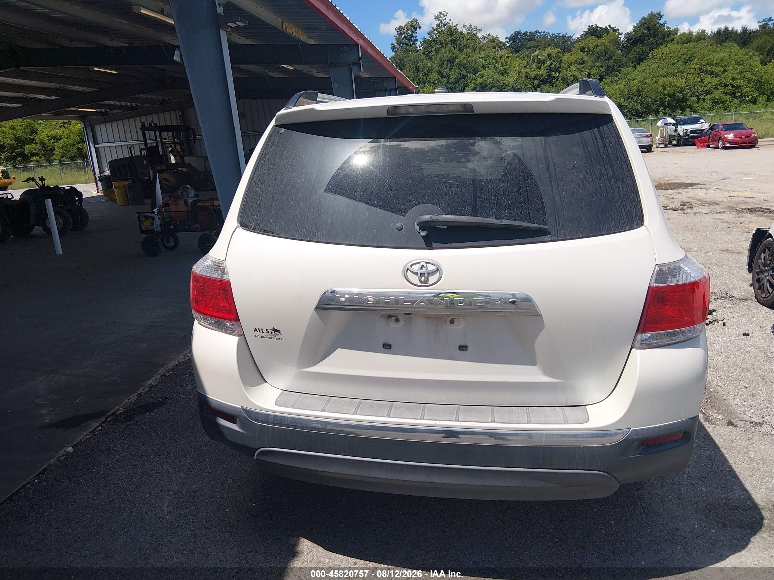 2013 Toyota Highlander Limited V6 Кремовый vin: 5TDYK3EH2DS118292