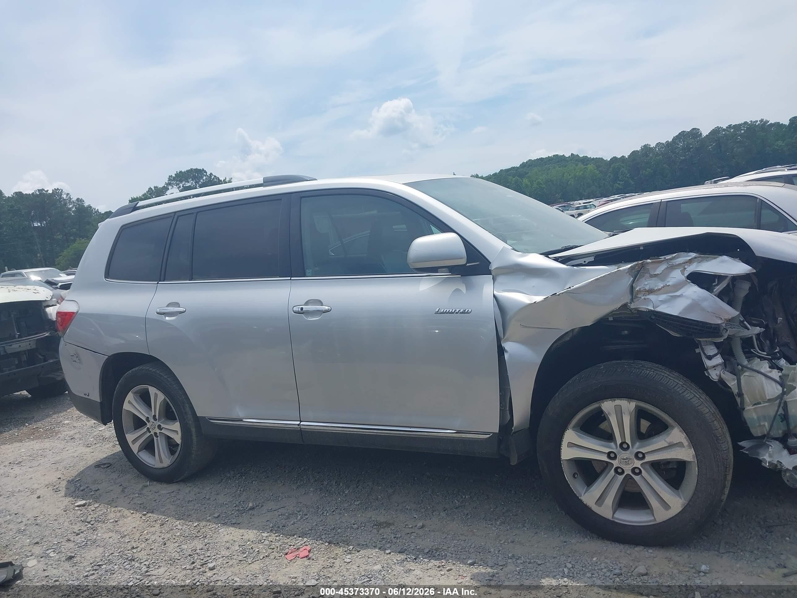 2013 Toyota Highlander Limited V6 Silver vin: 5TDYK3EH2DS139465