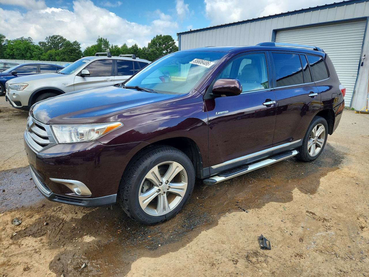 2011 Toyota Highlander Limited Burgundy vin: 5TDYK3EH3BS038433