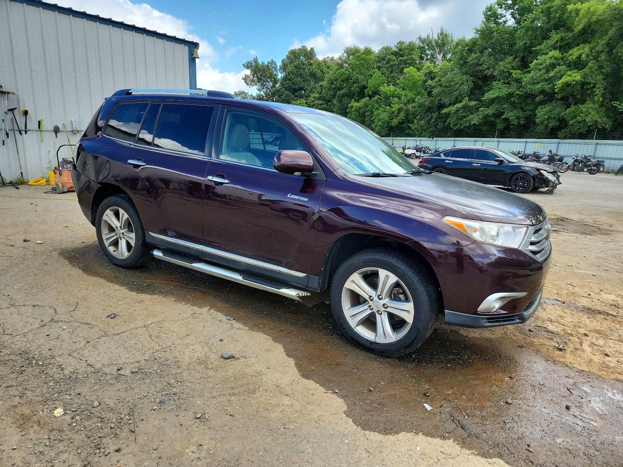 2011 Toyota Highlander Limited Burgundy vin: 5TDYK3EH3BS038433
