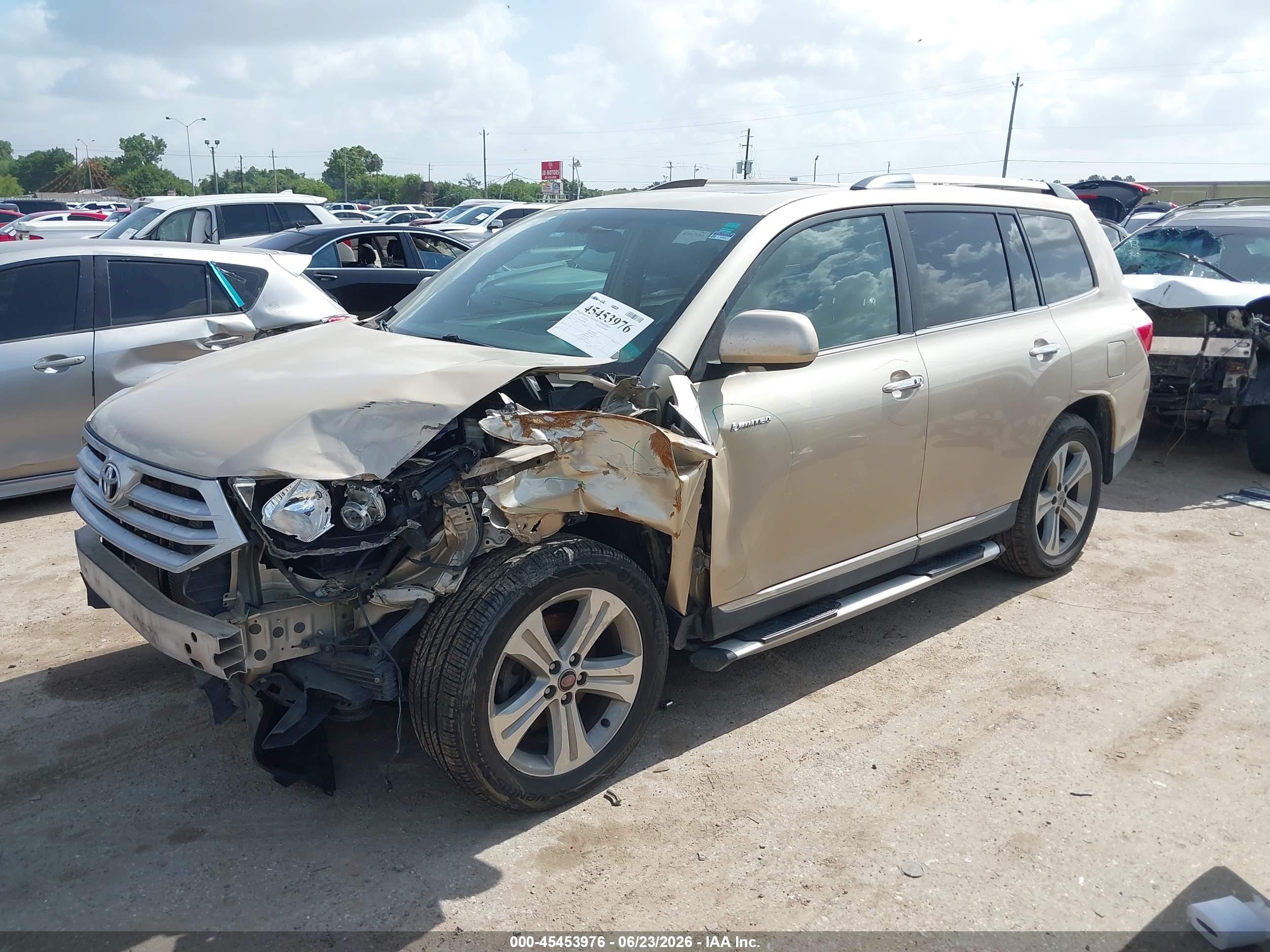 2011 Toyota Highlander Limited V6 Champagne vin: 5TDYK3EH3BS043048
