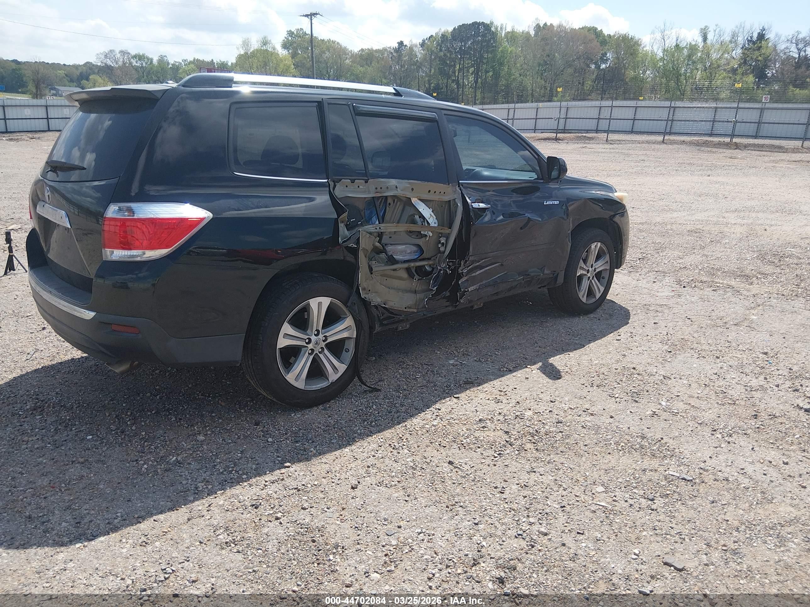 2011 Toyota Highlander Limited V6 Black vin: 5TDYK3EH3BS044166