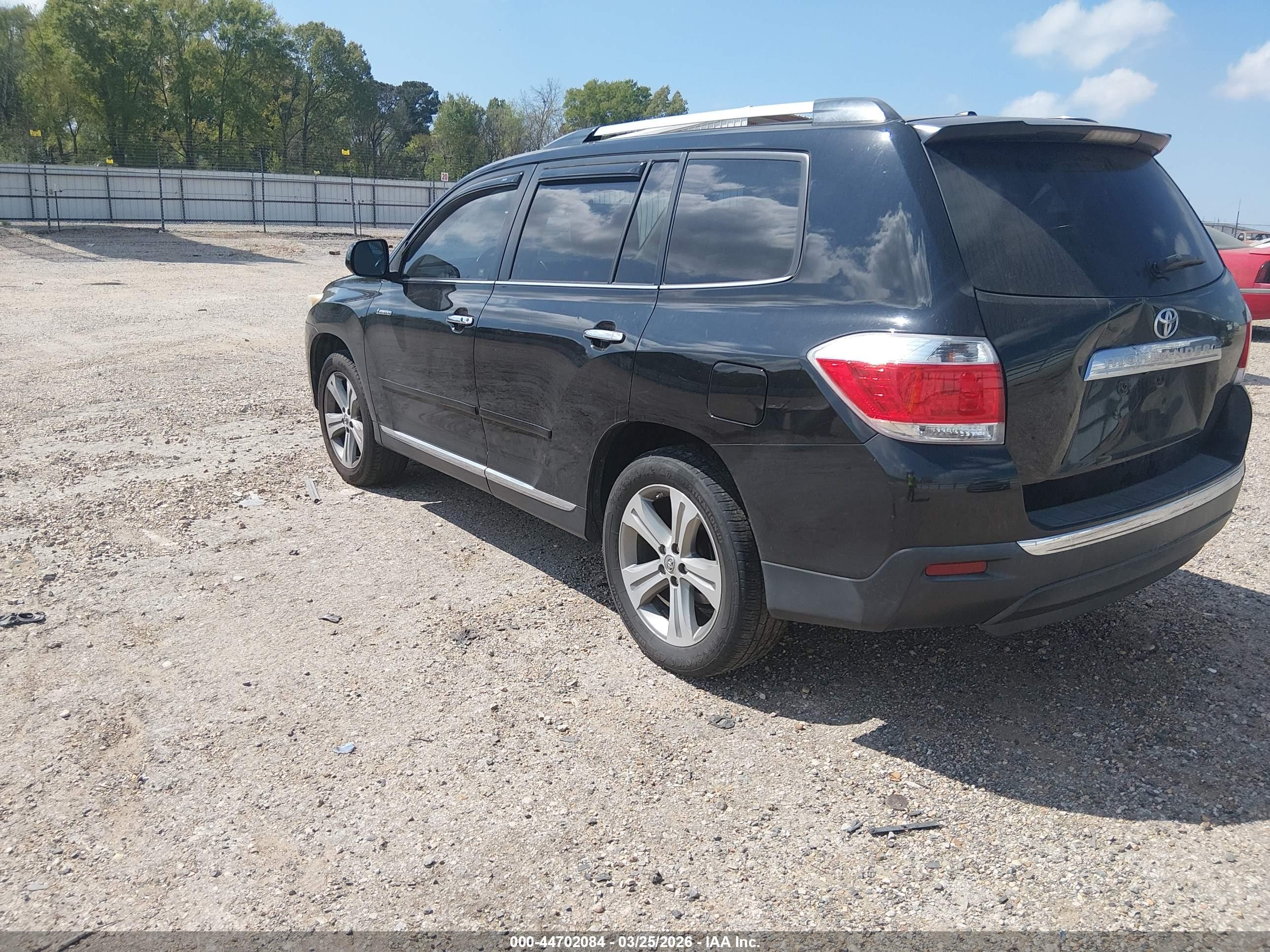 2011 Toyota Highlander Limited V6 Black vin: 5TDYK3EH3BS044166