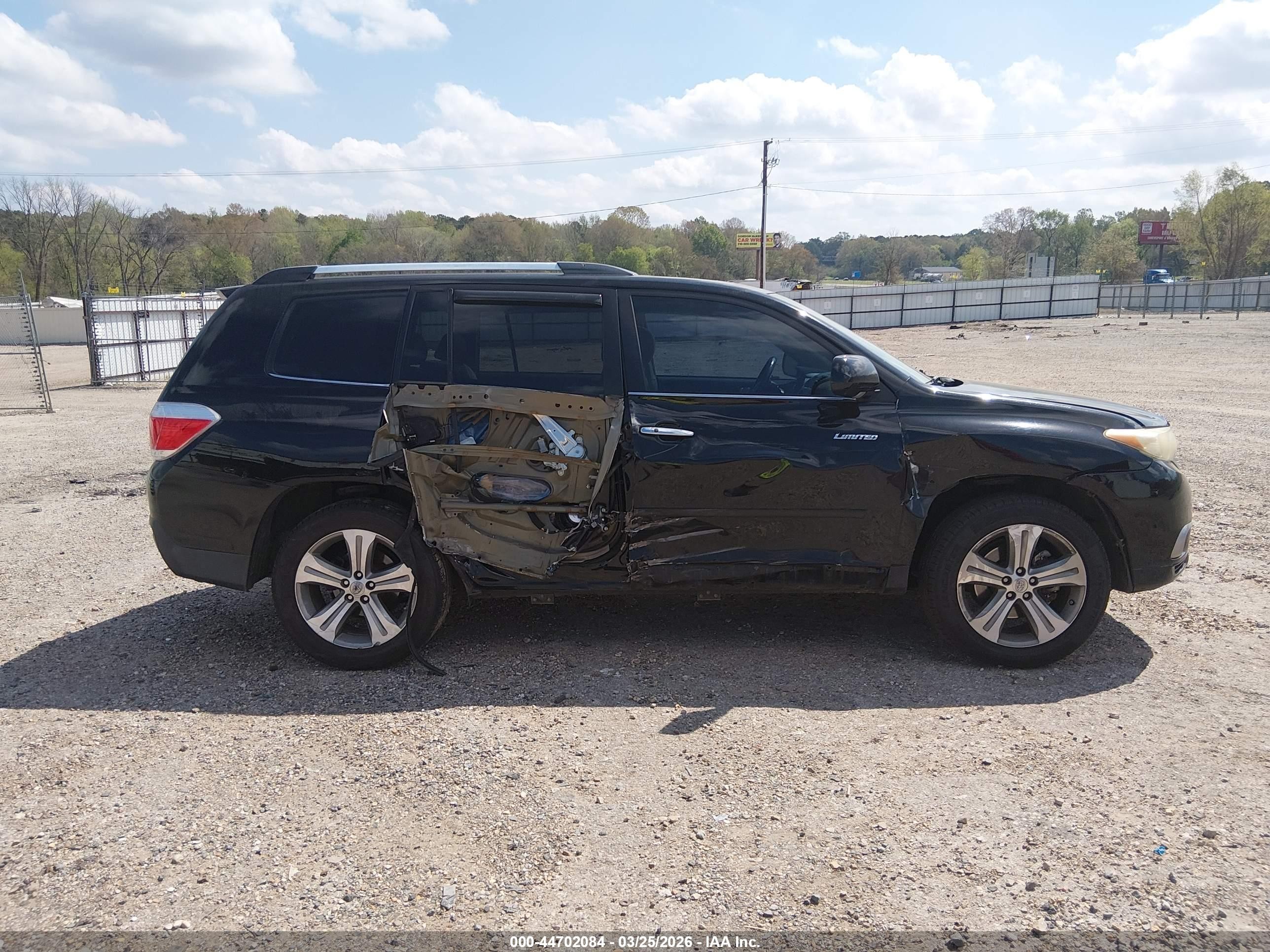 2011 Toyota Highlander Limited V6 Black vin: 5TDYK3EH3BS044166