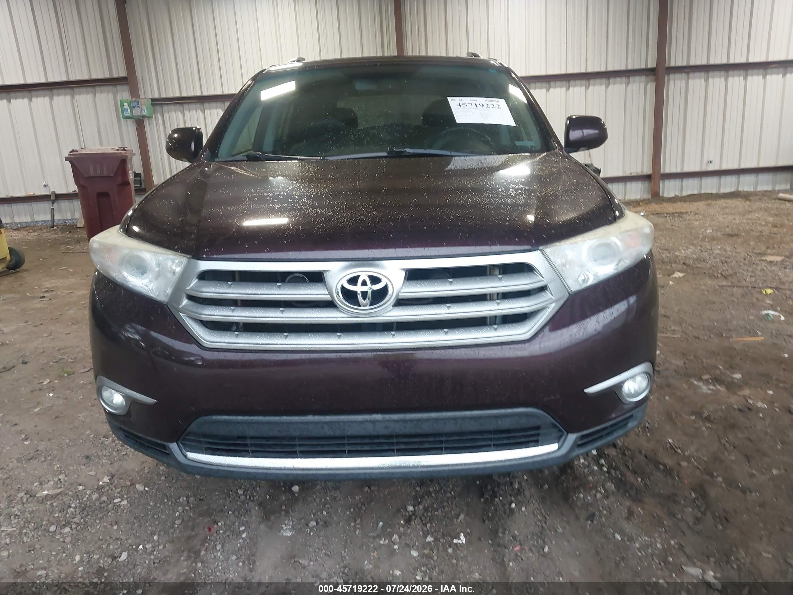 2011 Toyota Highlander Limited V6 Burgundy vin: 5TDYK3EH3BS045950