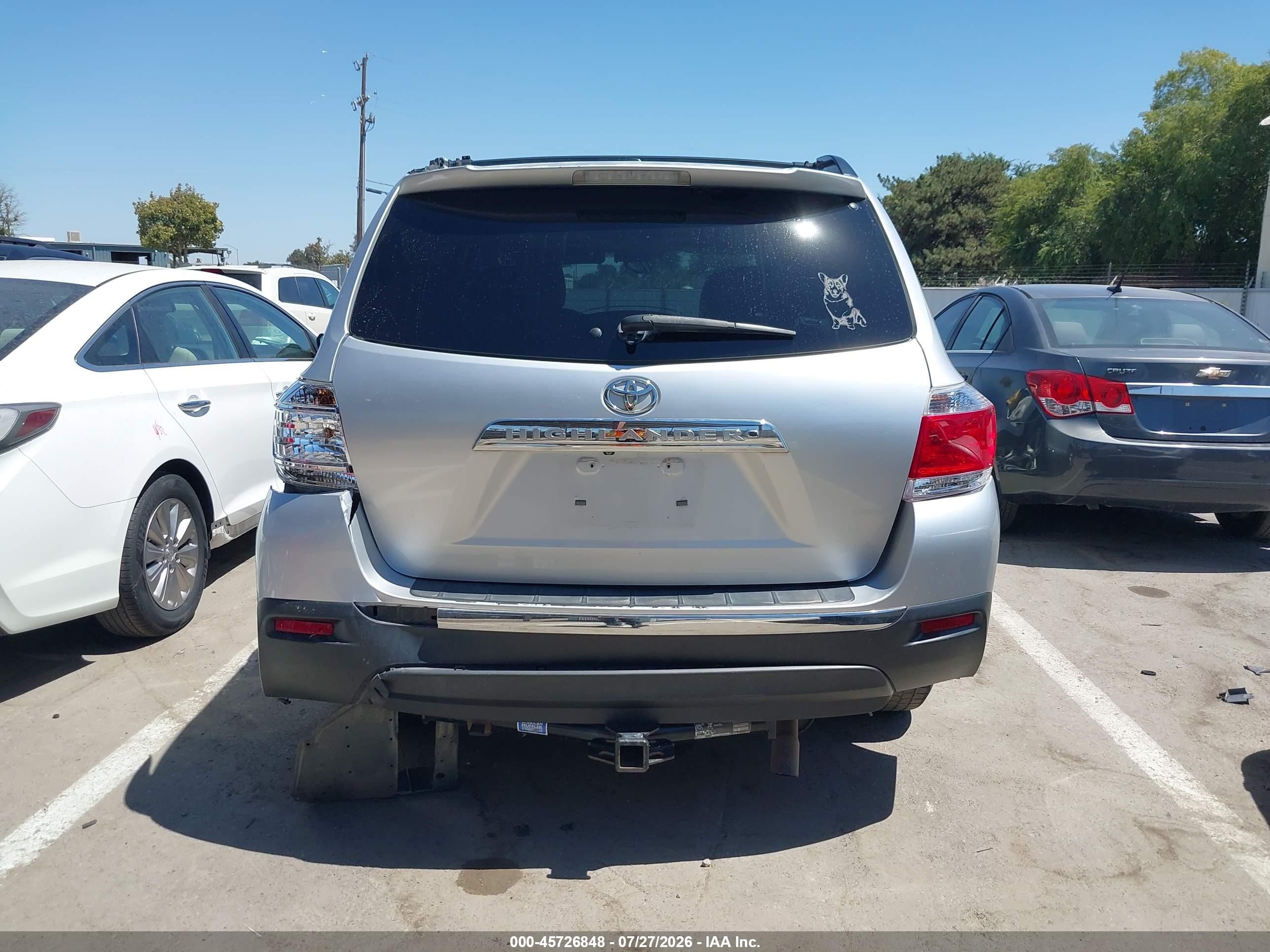 2012 Toyota Highlander Limited V6 Silver vin: 5TDYK3EH3CS077914