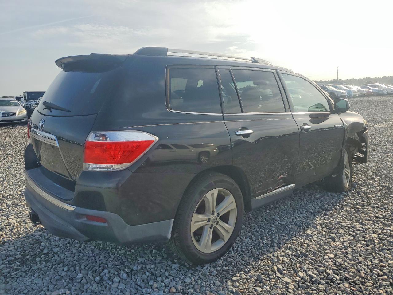 2012 Toyota Highlander Limited Black vin: 5TDYK3EH3CS082823