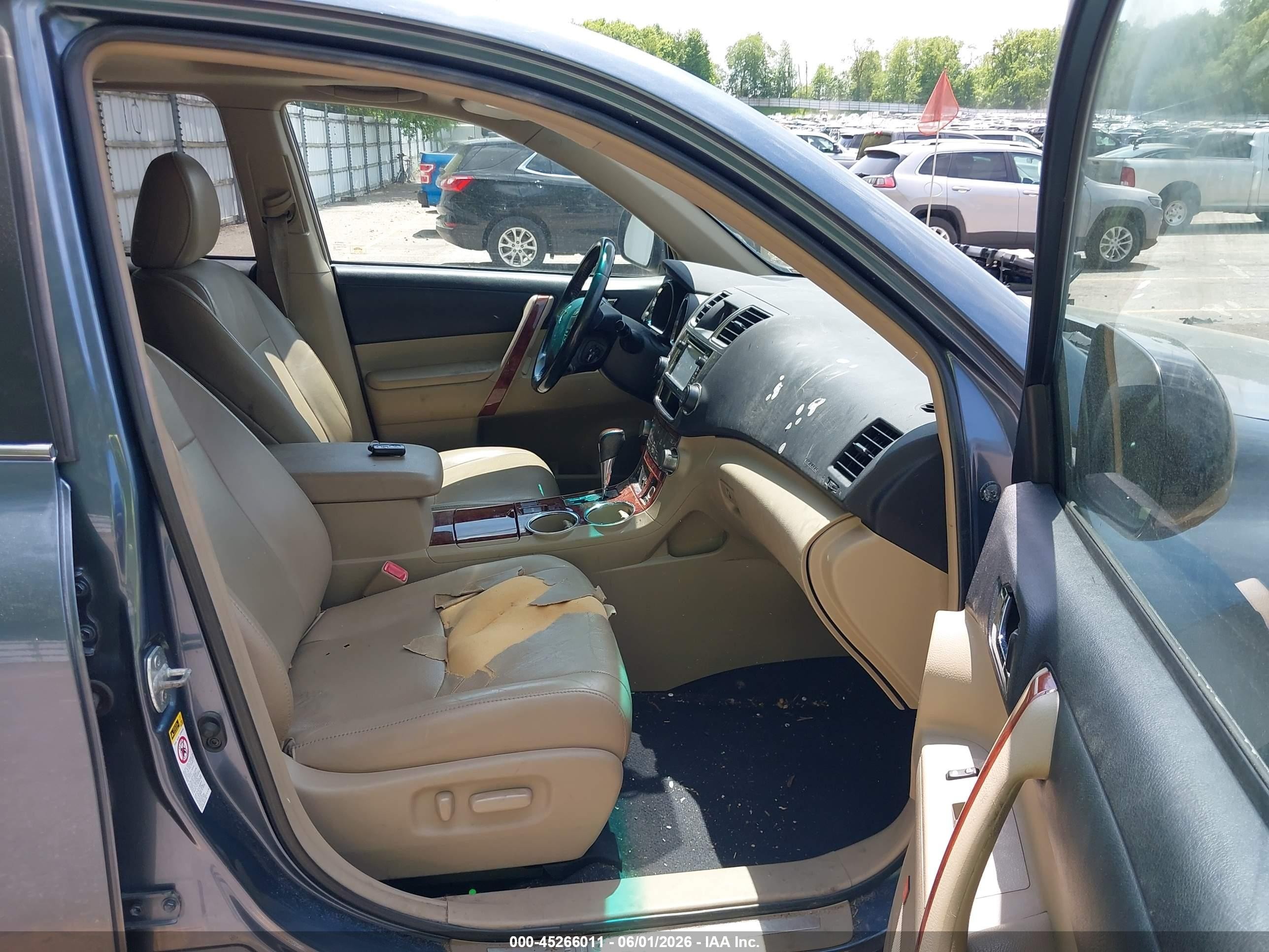 2013 Toyota Highlander Limited V6 Blue vin: 5TDYK3EH3DS097291