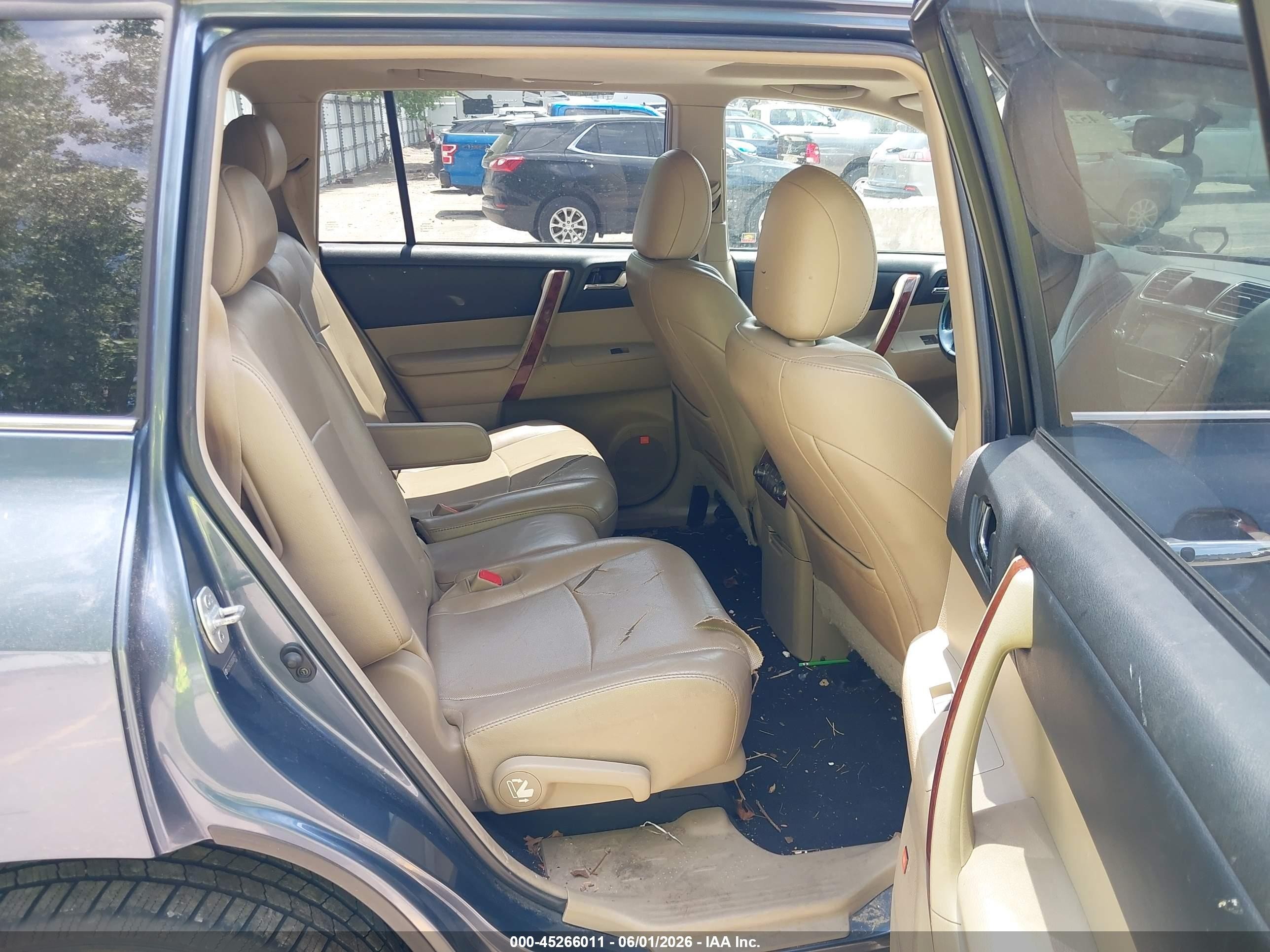 2013 Toyota Highlander Limited V6 Blue vin: 5TDYK3EH3DS097291