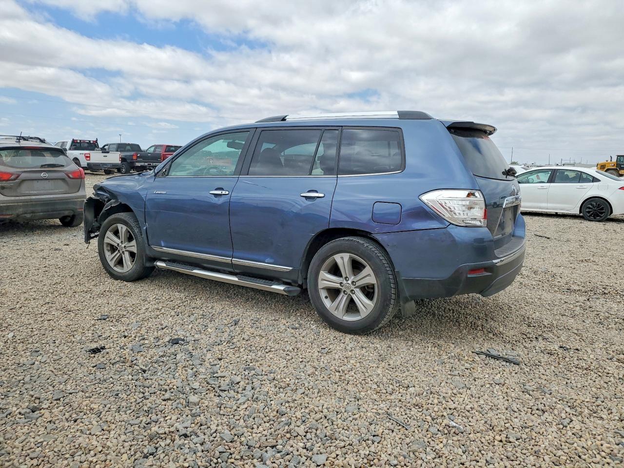 2013 Toyota Highlander Limited Blue vin: 5TDYK3EH3DS107687