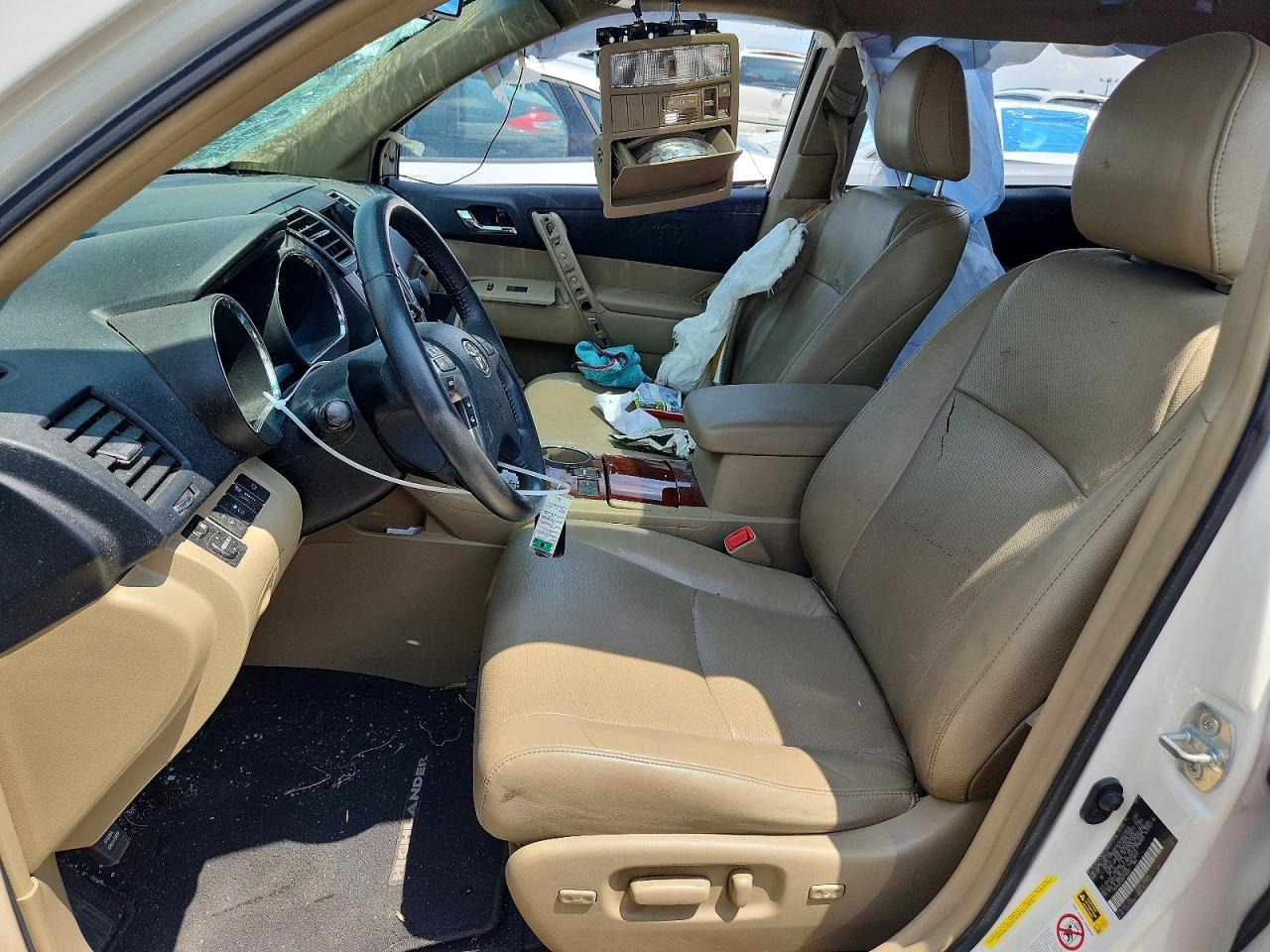 2013 Toyota Highlander Limited White vin: 5TDYK3EH3DS112033