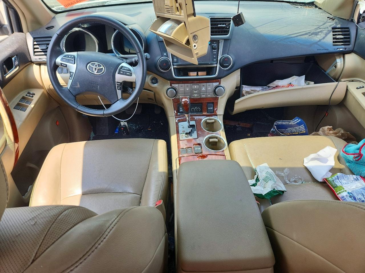 2013 Toyota Highlander Limited White vin: 5TDYK3EH3DS112033