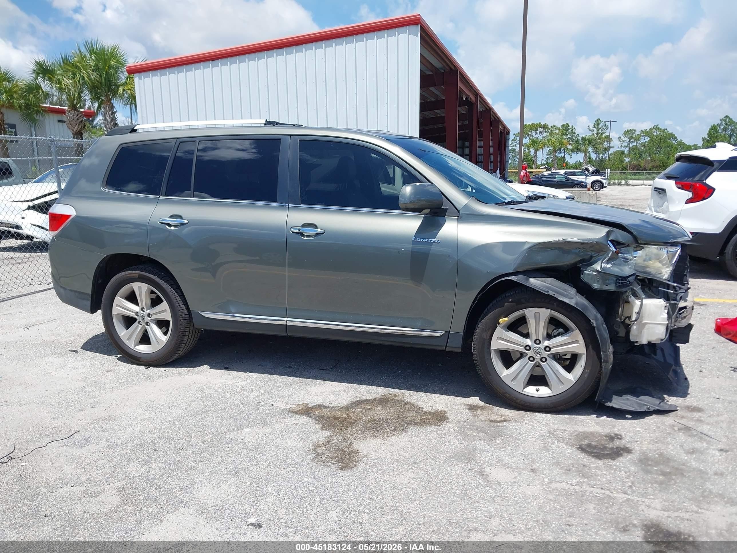 2011 Toyota Highlander Limited V6 Серый vin: 5TDYK3EH4BS027568