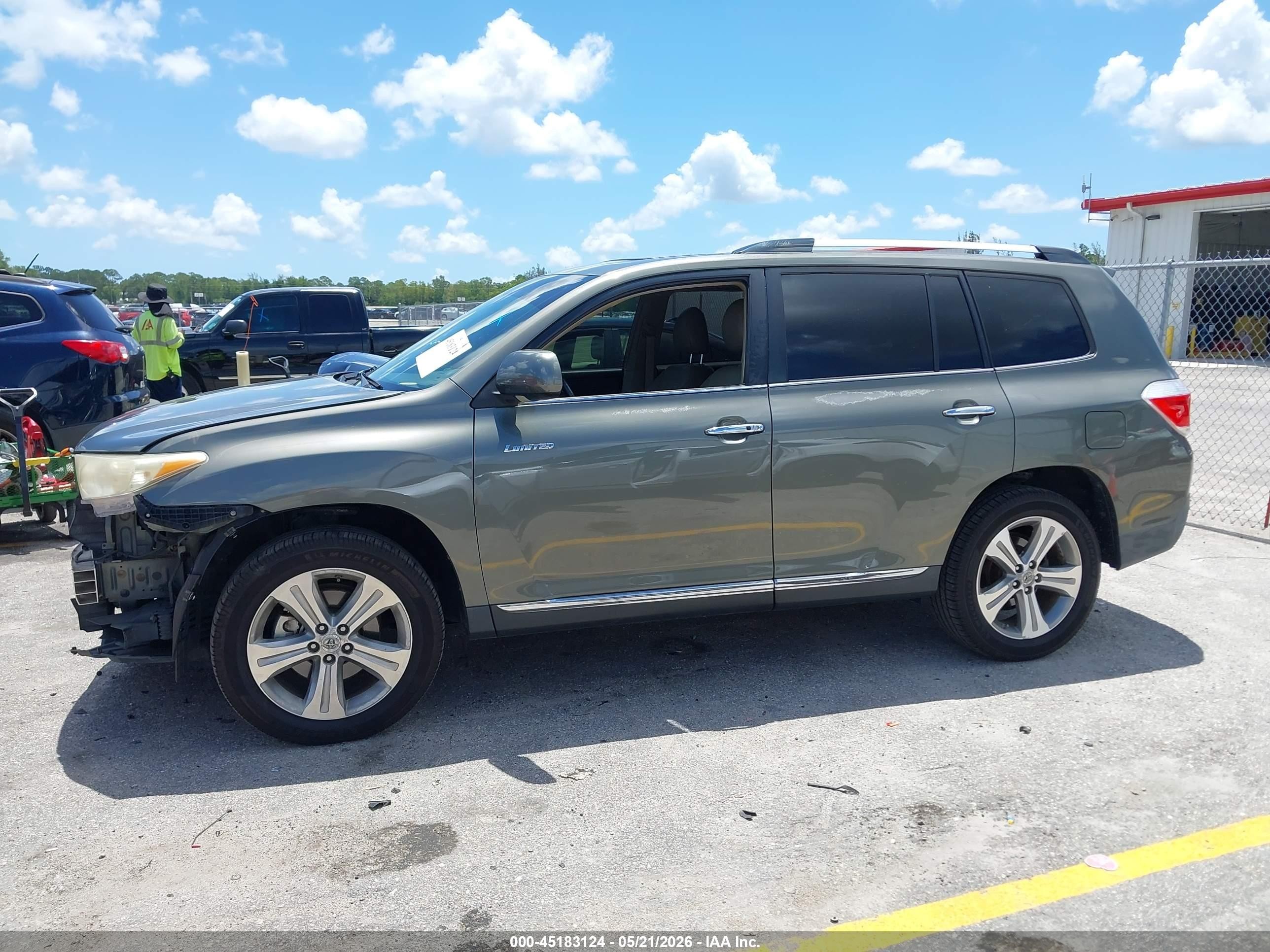 2011 Toyota Highlander Limited V6 Серый vin: 5TDYK3EH4BS027568