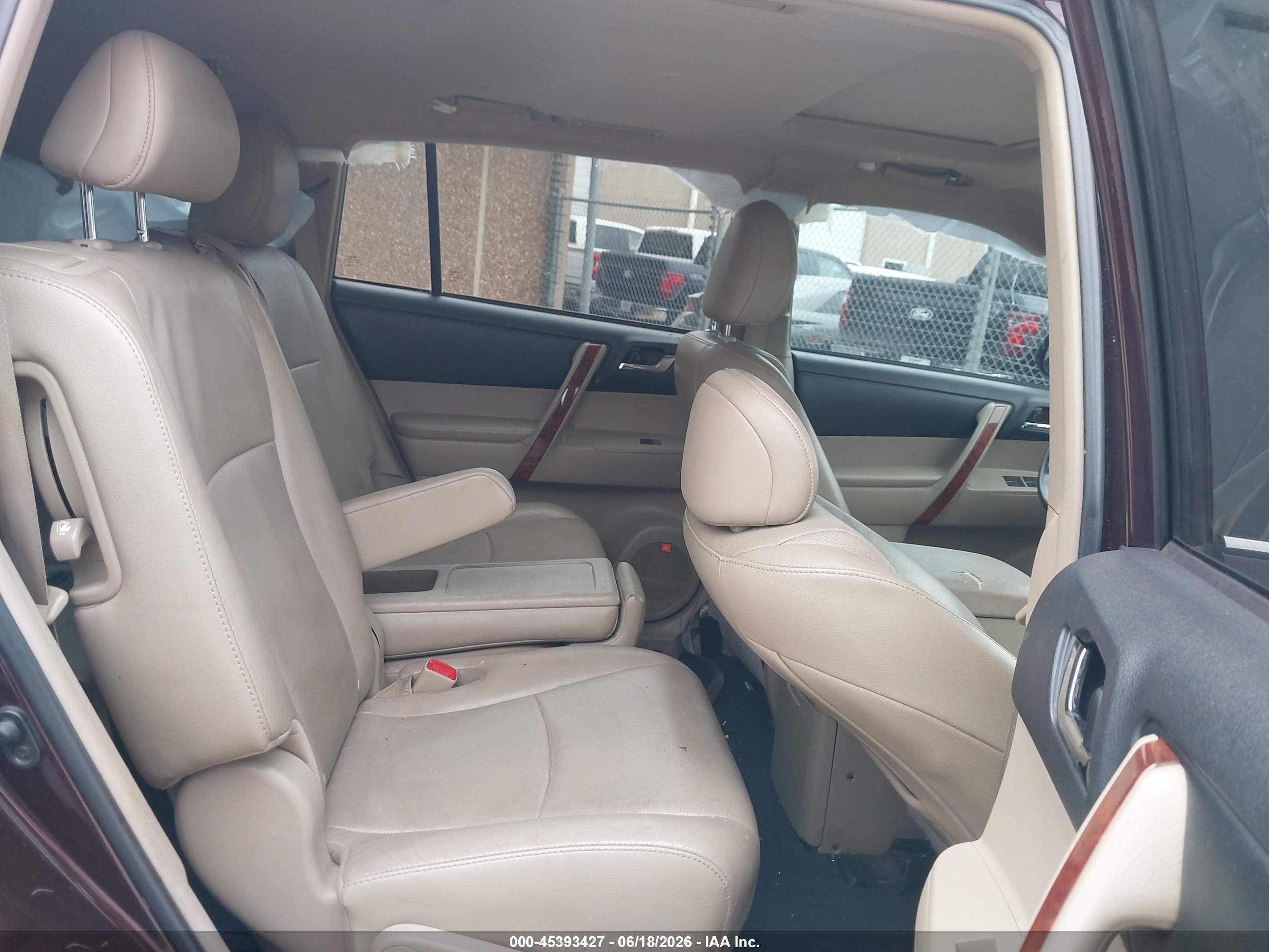 2012 Toyota Highlander Limited V6 Темно-бордовый vin: 5TDYK3EH4CS066002