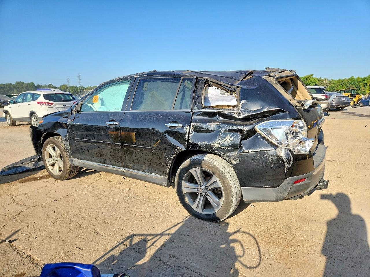 2012 Toyota Highlander Limited Black vin: 5TDYK3EH4CS066226