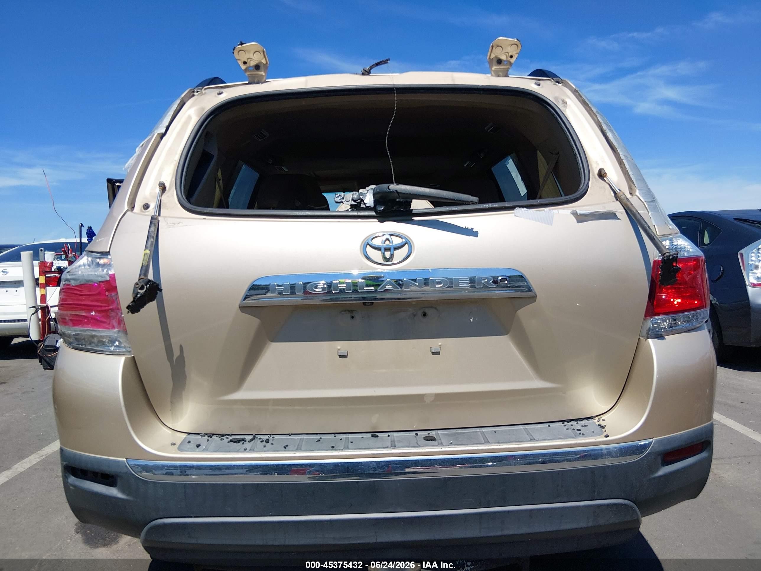 2012 Toyota Highlander Limited V6 Beige vin: 5TDYK3EH4CS068476