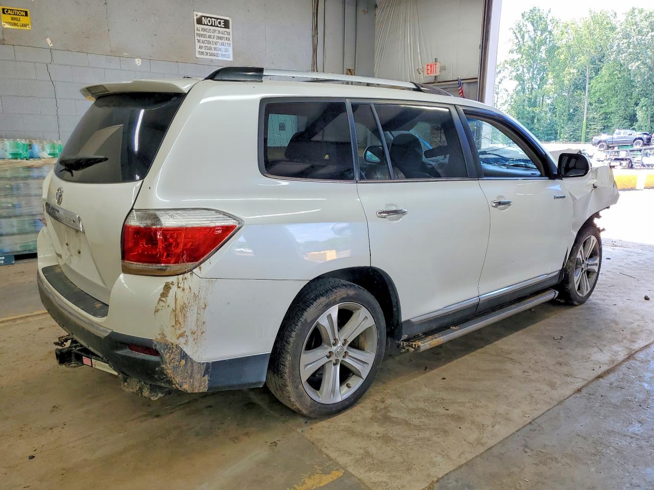 2012 Toyota Highlander Limited Белый vin: 5TDYK3EH4CS078537