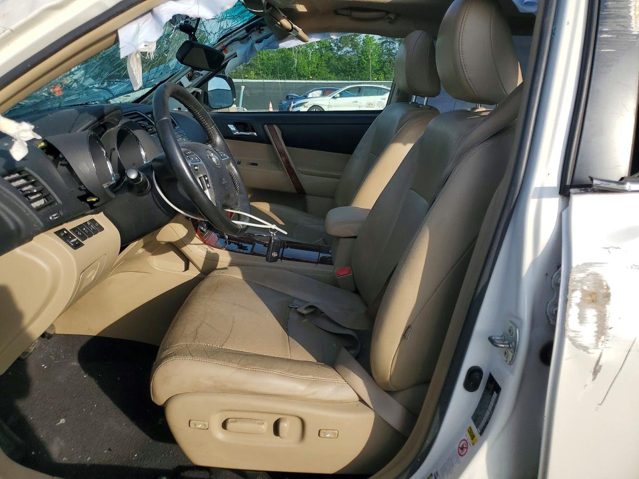 2012 Toyota Highlander Limited White vin: 5TDYK3EH4CS084113
