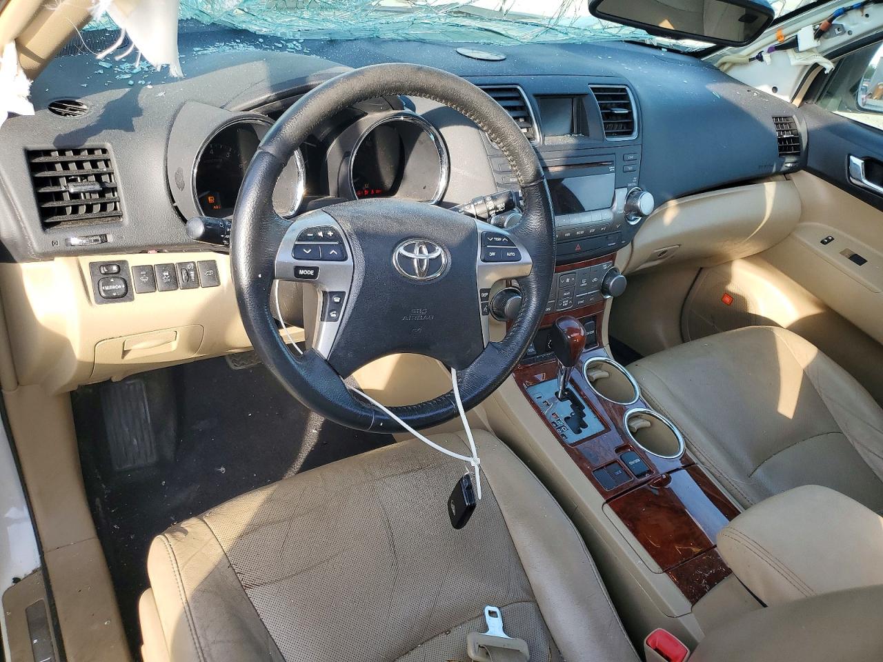 2012 Toyota Highlander Limited White vin: 5TDYK3EH4CS084113