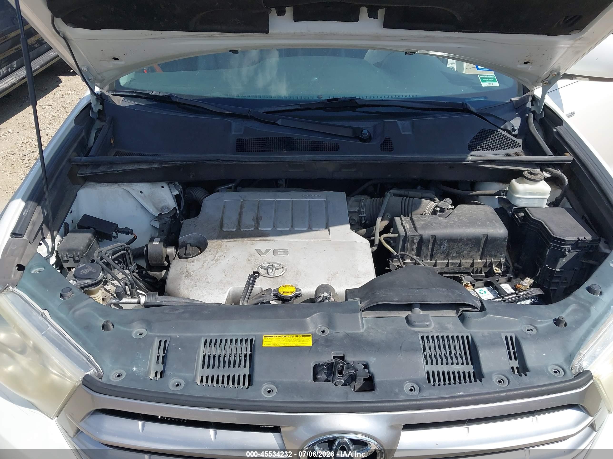 2013 Toyota Highlander Limited V6 Белый vin: 5TDYK3EH4DS131822