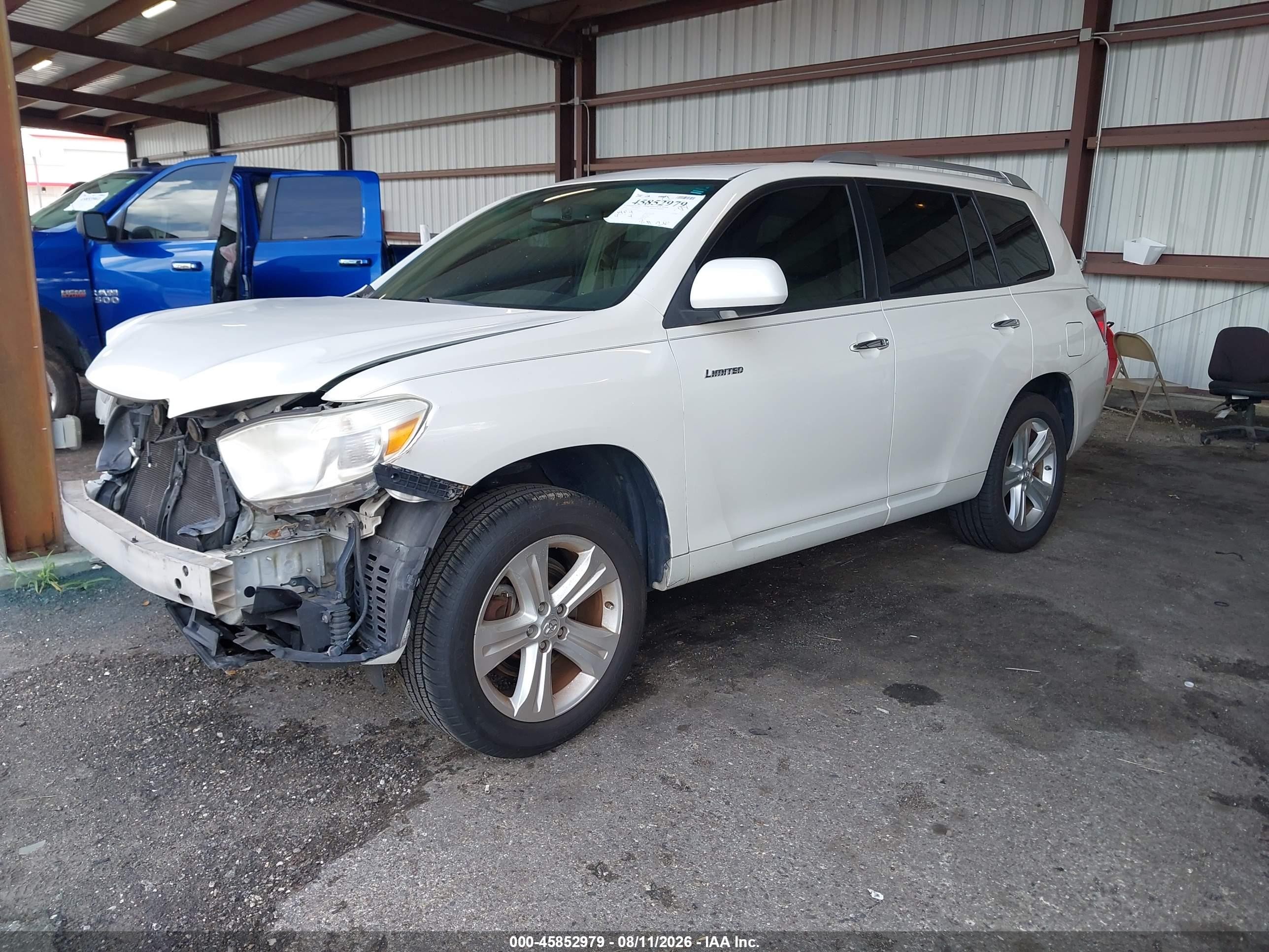 2010 Toyota Highlander Limited V6 Белый vin: 5TDYK3EH5AS010714
