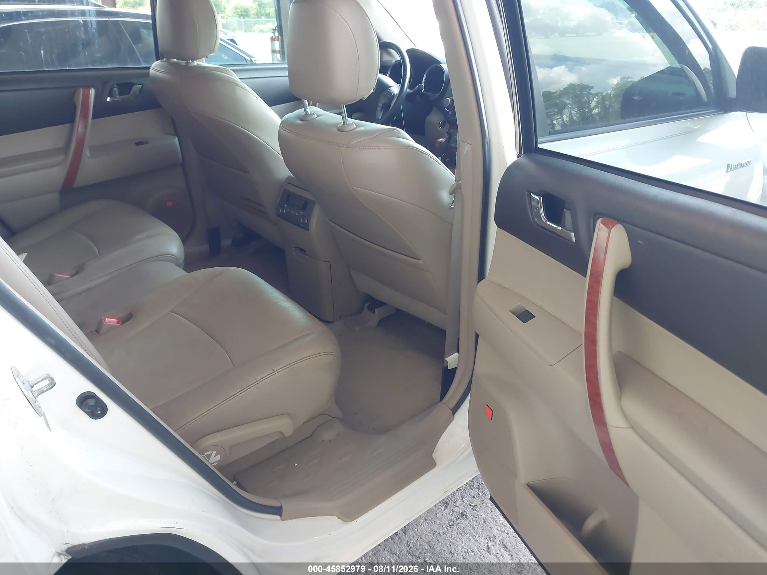 2010 Toyota Highlander Limited V6 Белый vin: 5TDYK3EH5AS010714