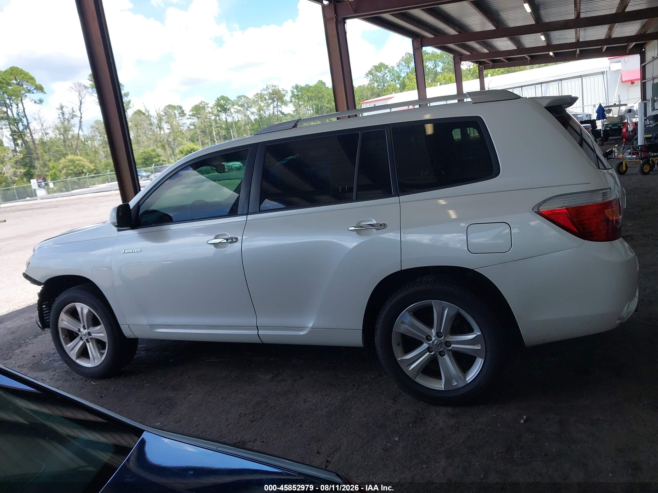 2010 Toyota Highlander Limited V6 Белый vin: 5TDYK3EH5AS010714