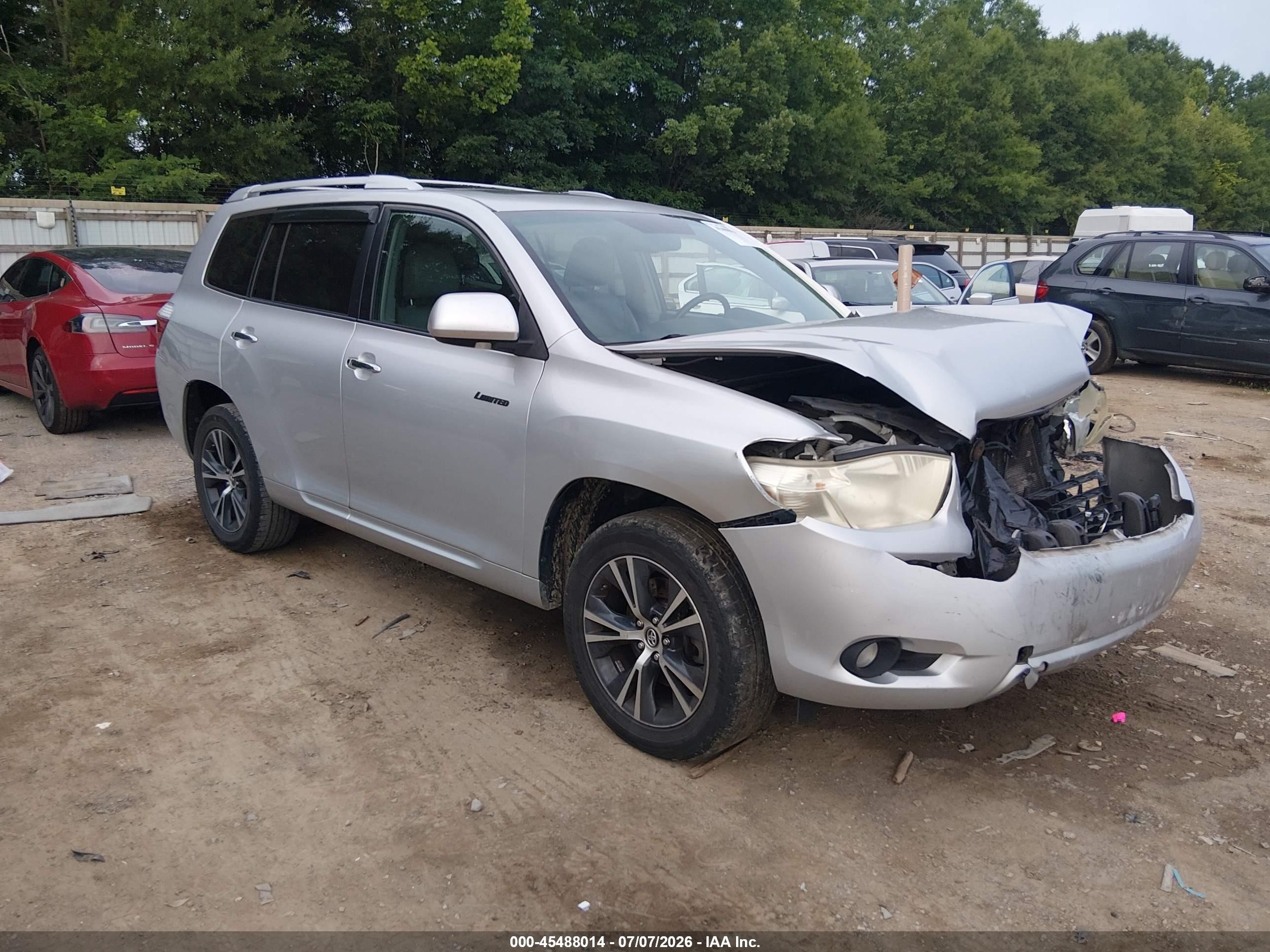 2010 Toyota Highlander Limited V6 Silver vin: 5TDYK3EH5AS010826