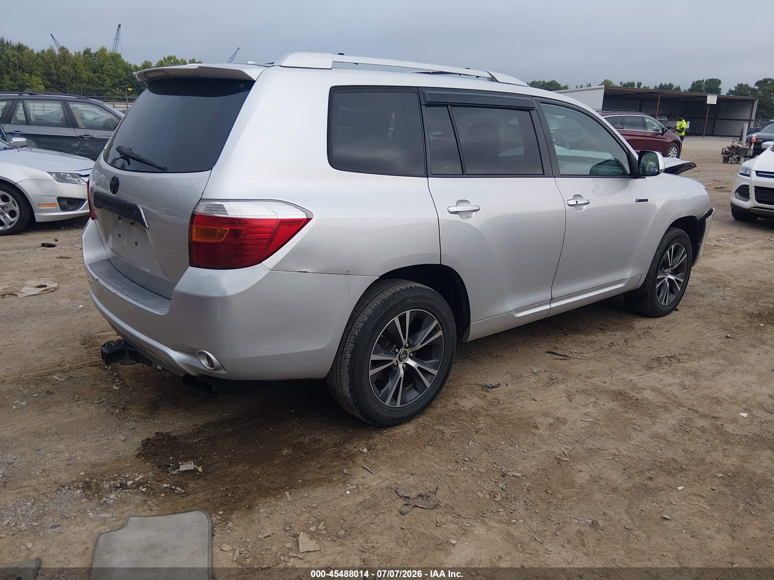 2010 Toyota Highlander Limited V6 Silver vin: 5TDYK3EH5AS010826