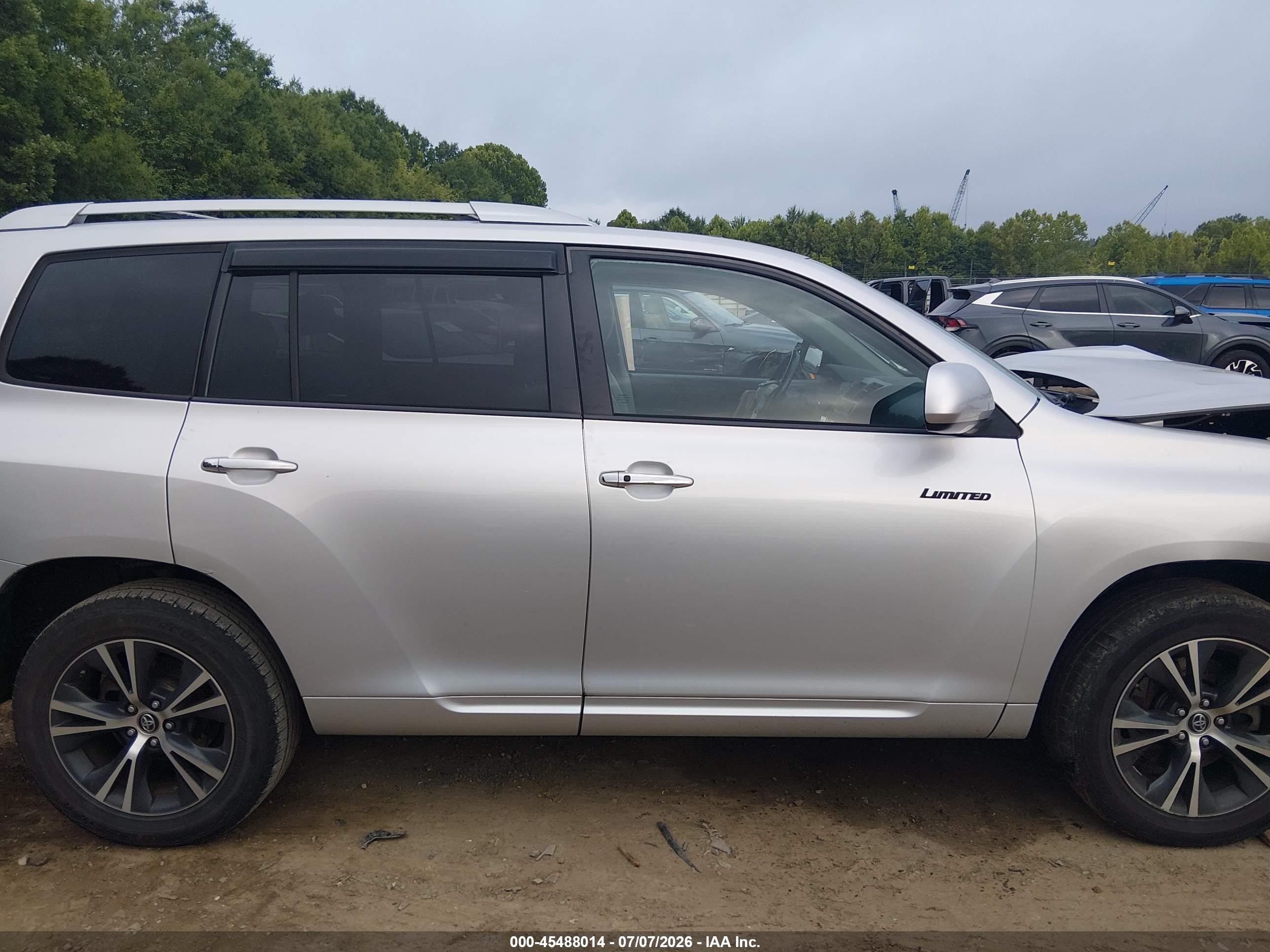 2010 Toyota Highlander Limited V6 Silver vin: 5TDYK3EH5AS010826