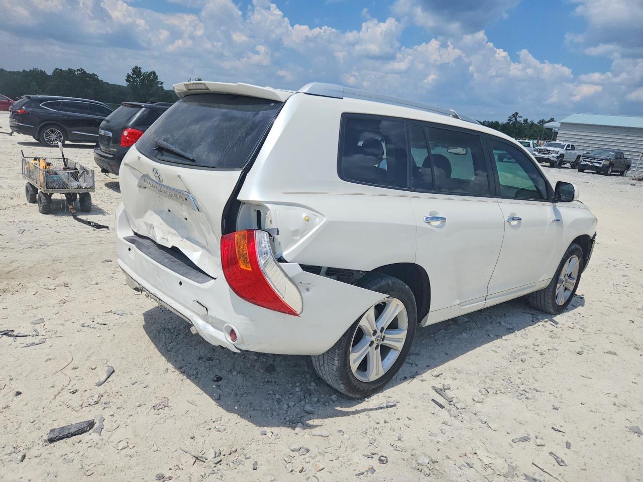 2010 Toyota Highlander Limited White vin: 5TDYK3EH5AS023818