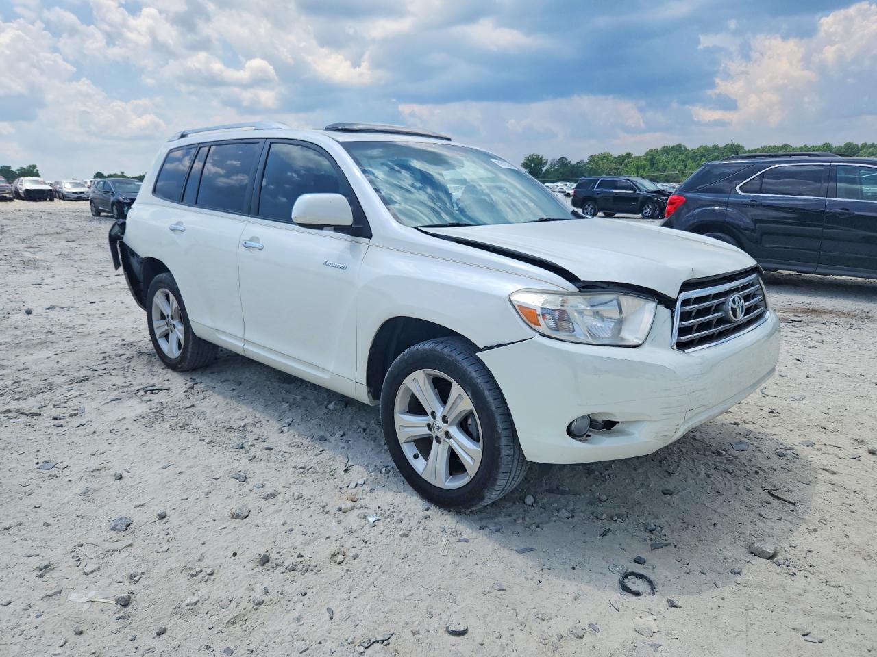 2010 Toyota Highlander Limited White vin: 5TDYK3EH5AS023818