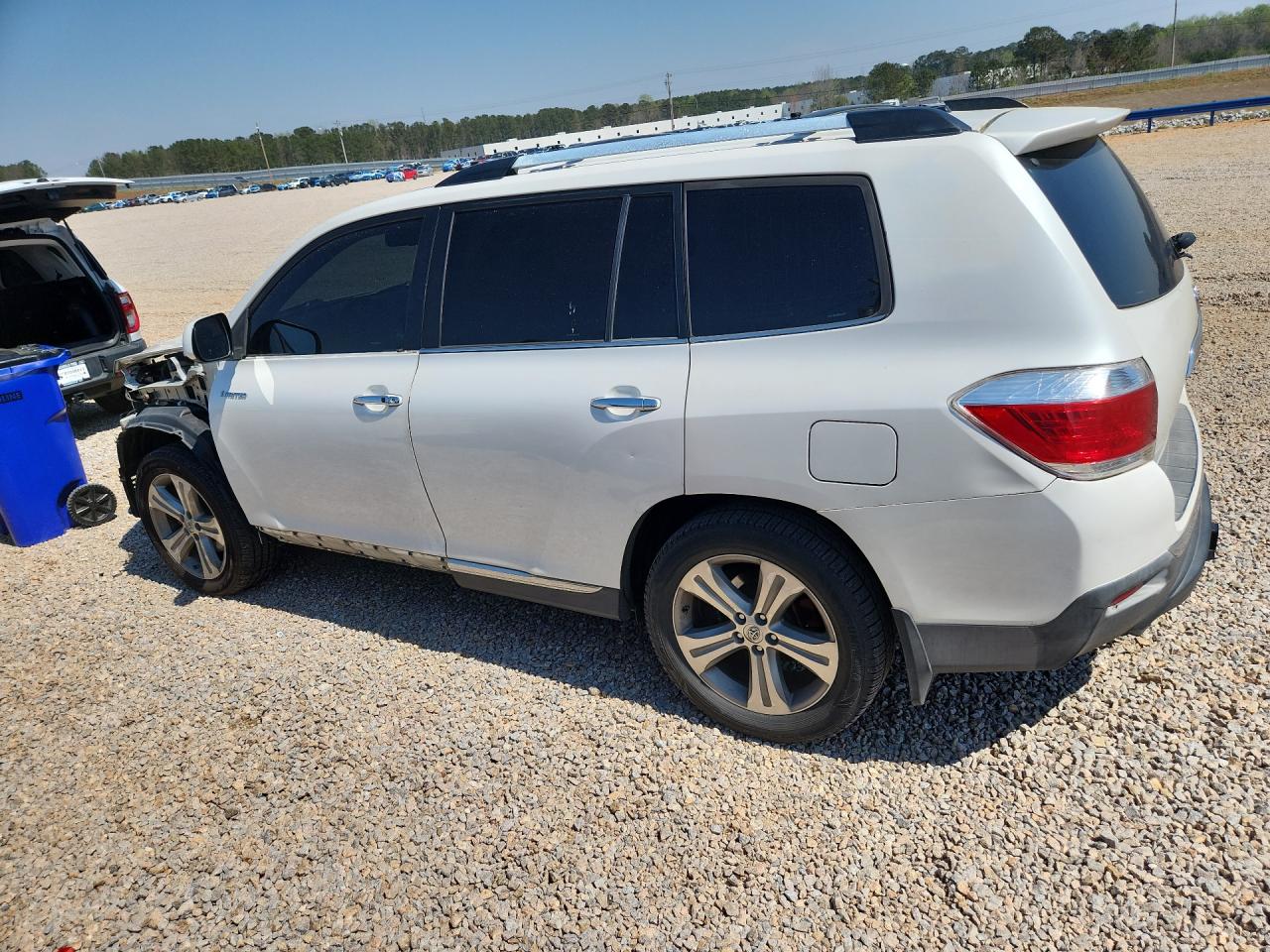 2011 Toyota Highlander Limited White vin: 5TDYK3EH5BS034092